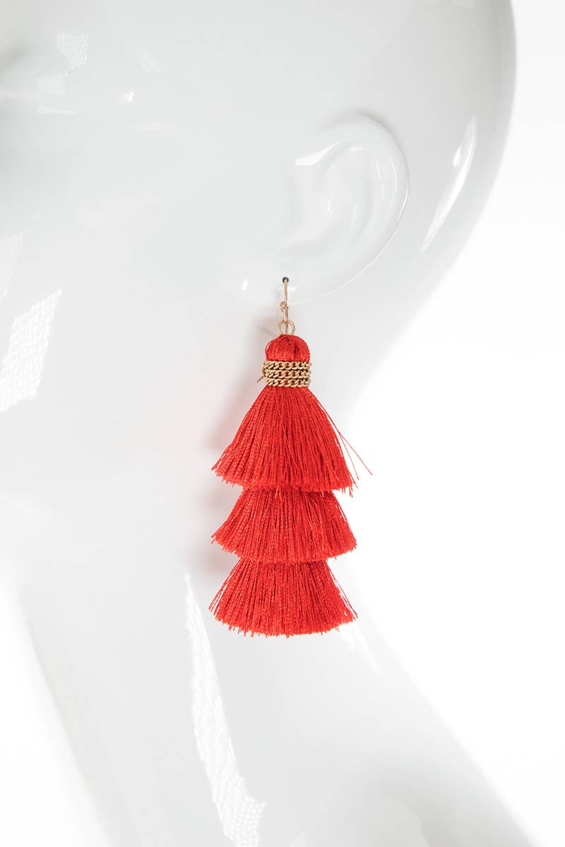 Tier Tassel Earrings