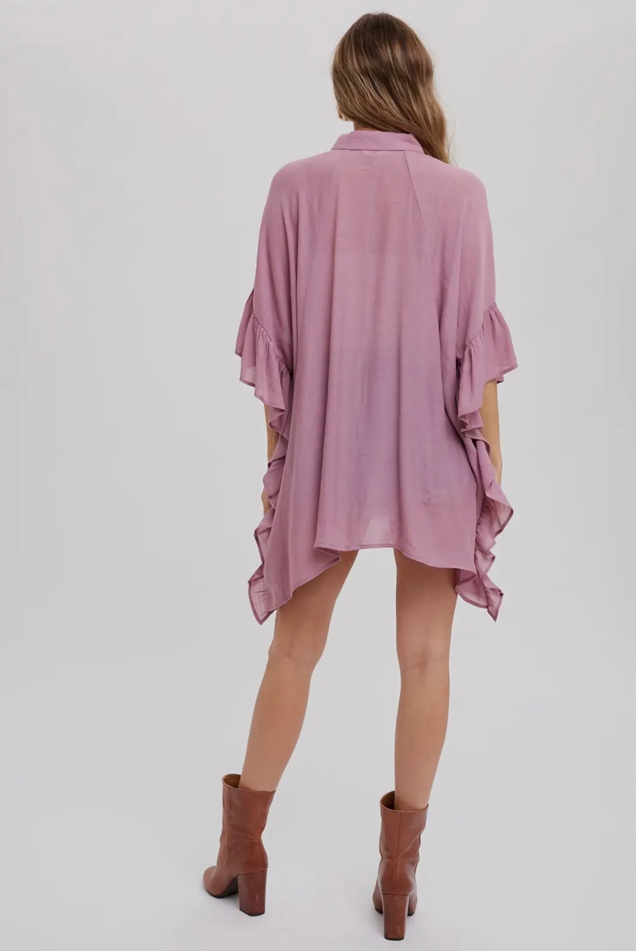 Ruffled Sleeve Shirt