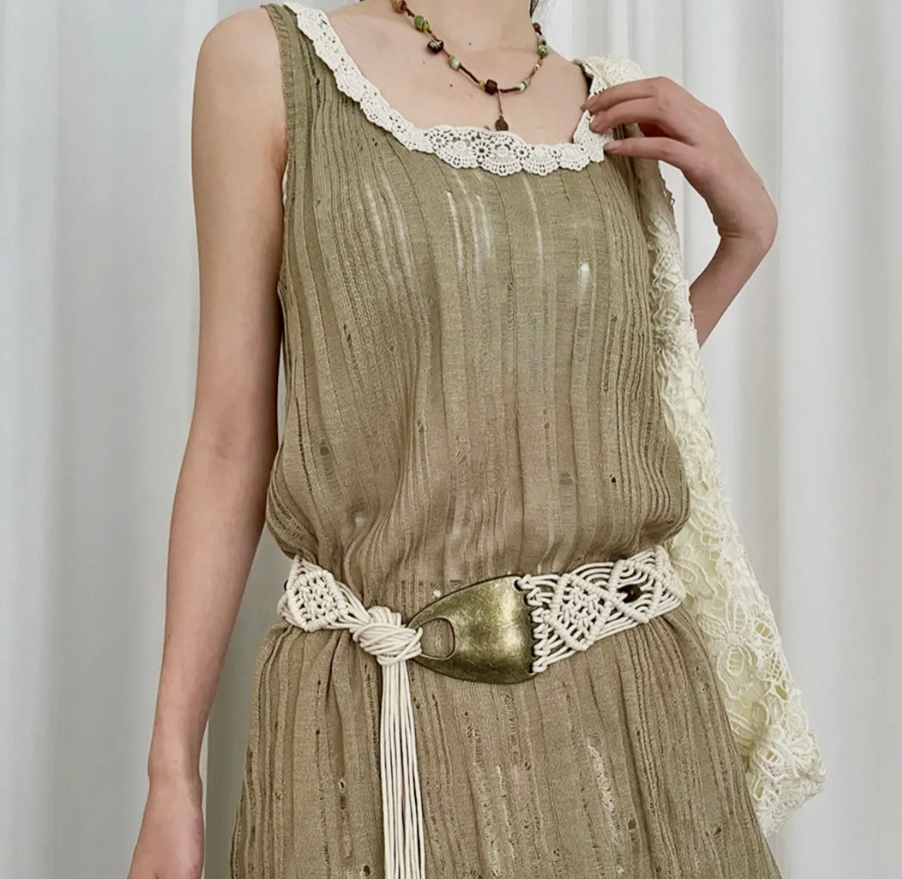 Boho Vintage Woven Belt