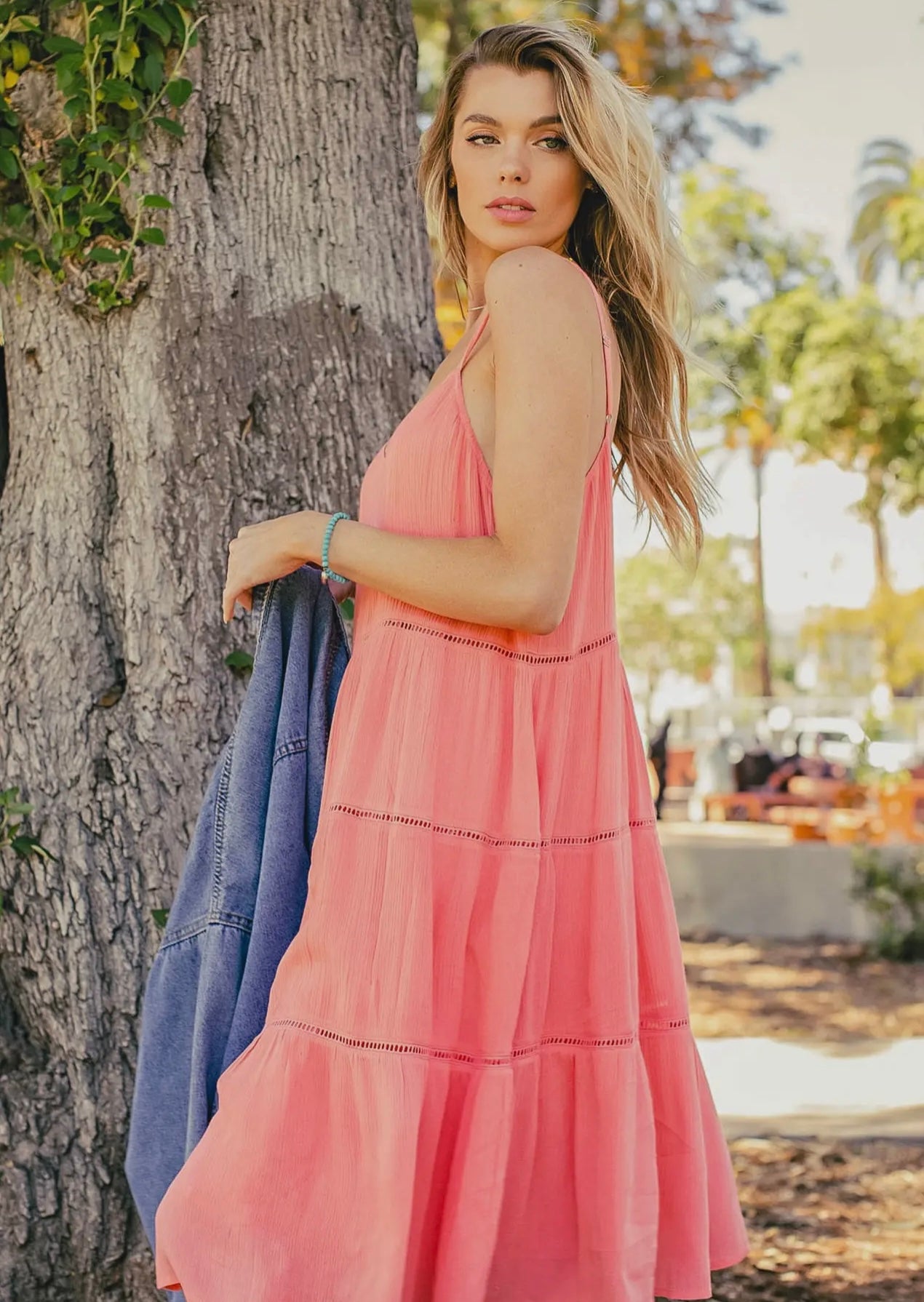 Sleeveless Tiered Mini Dress