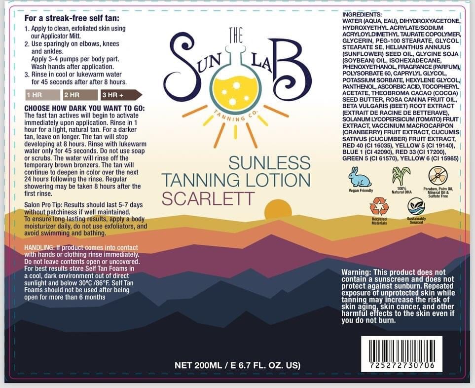 The Sun Lab Tanning Co Self Tanning Foam