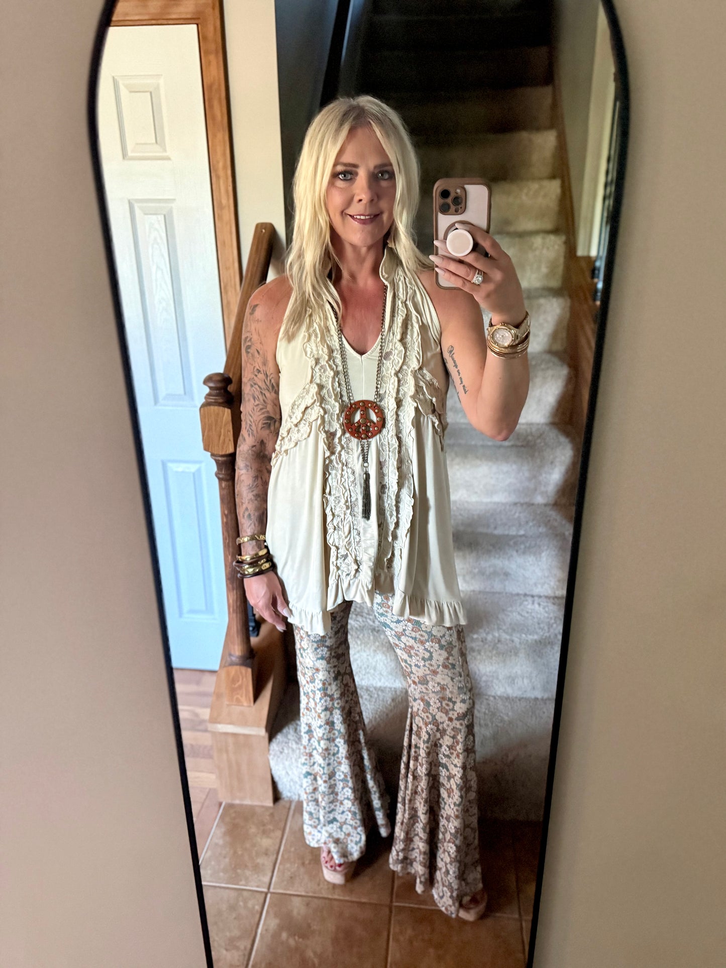 Dream in Flowers Flare Pants 2 colors
