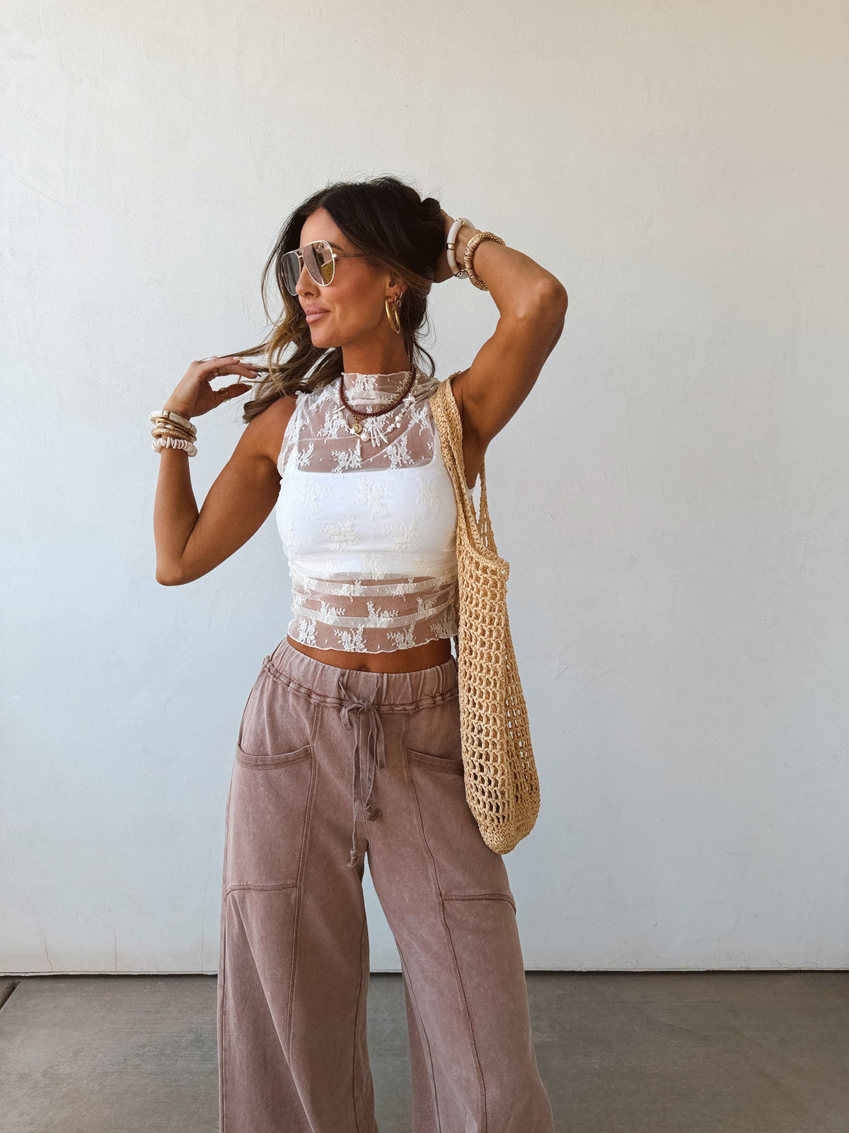 Sheer Lace Tank 3 colors