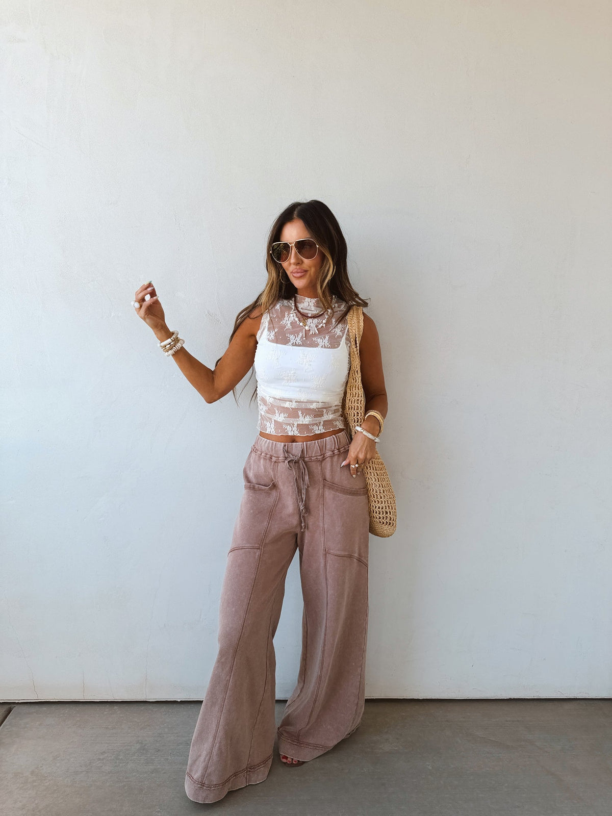 Sheer Lace Tank 3 colors