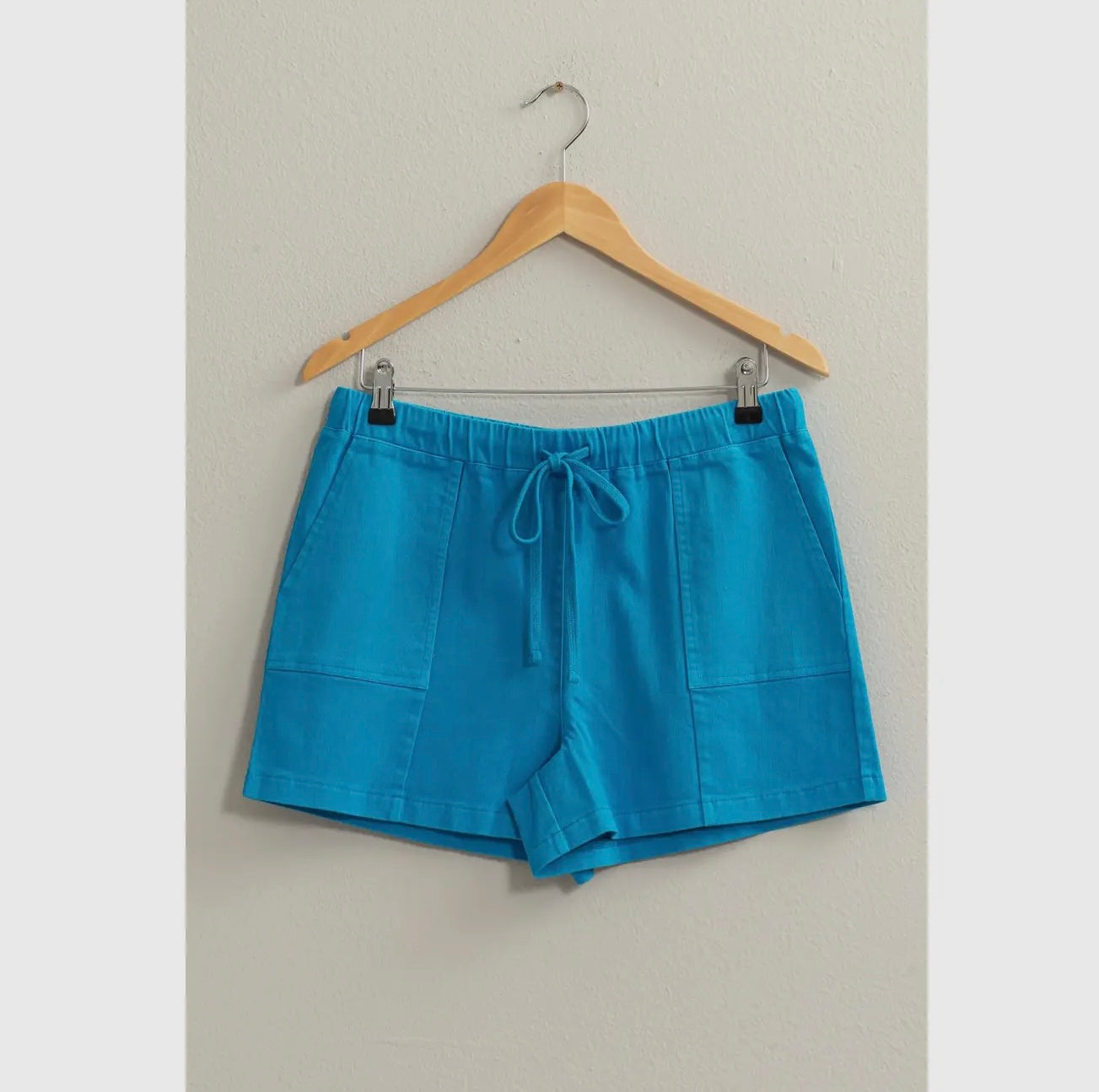 Drawstring Shorts- Blue