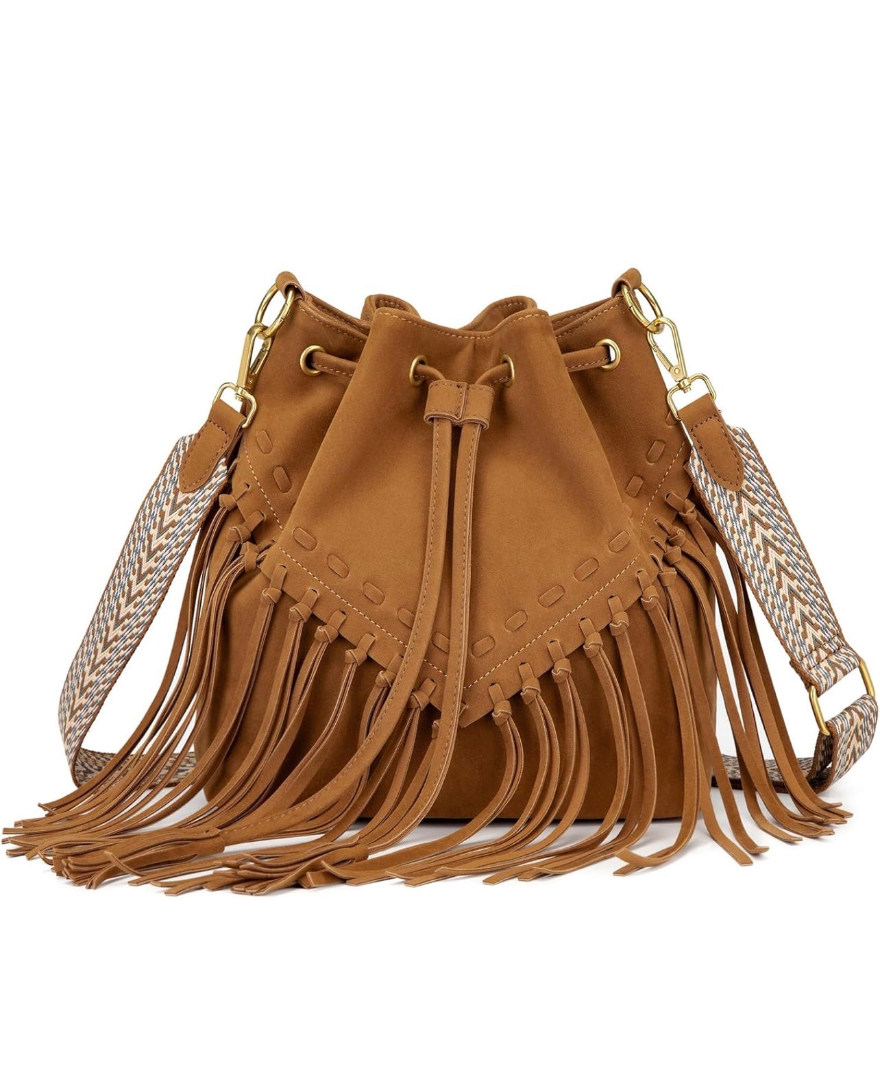 Fringe Bucket Bag - 2 Colors Available