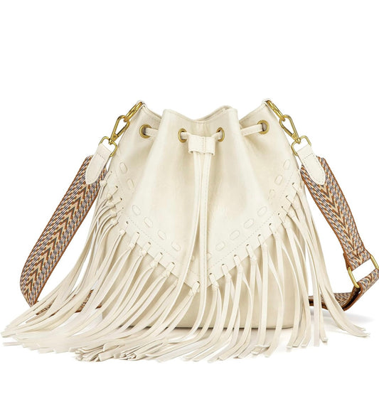 Fringe Bucket Bag