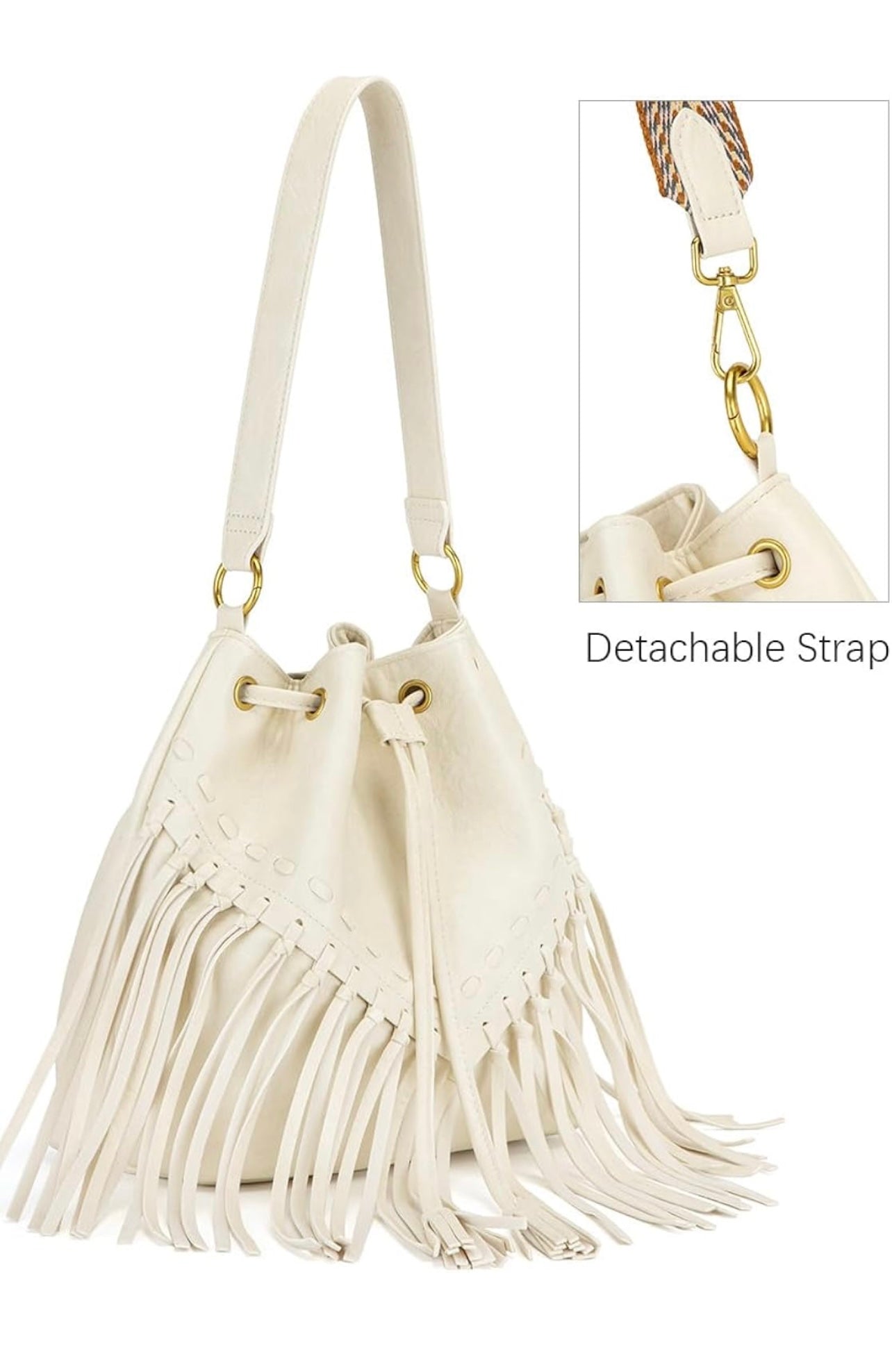 Fringe Bucket Bag - 2 Colors Available