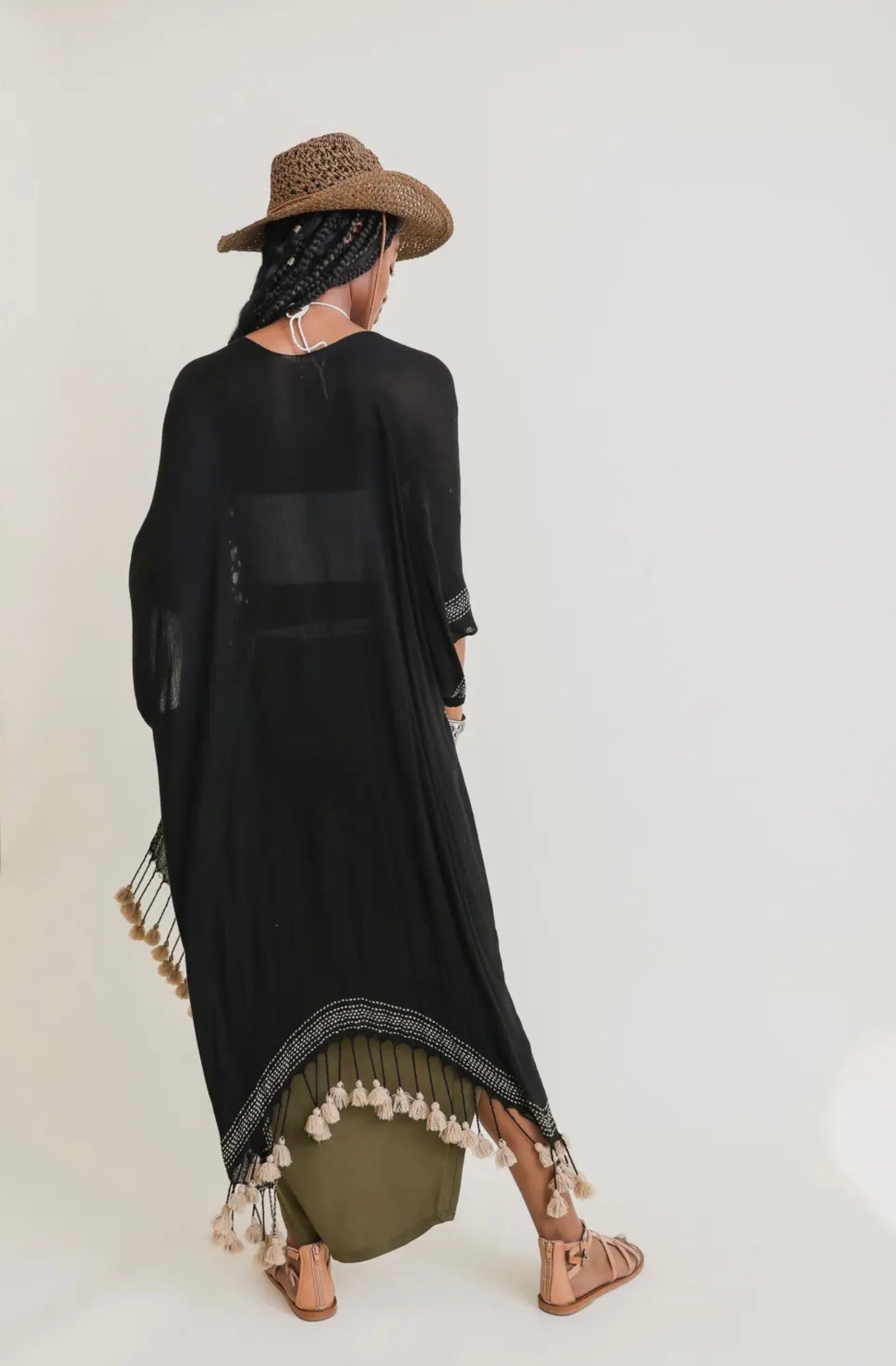Longline Tassel Kimono
