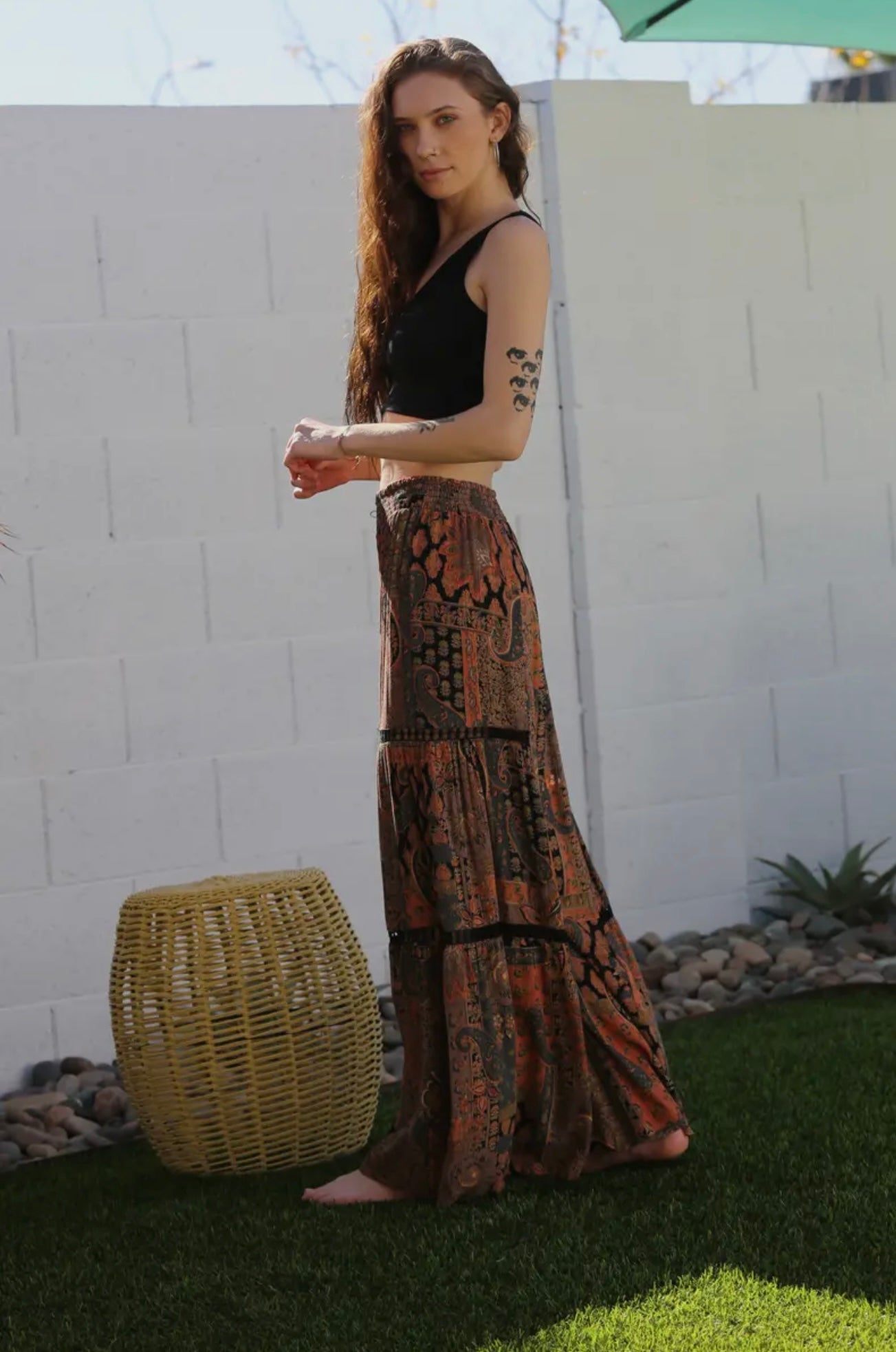 Wide Leg Boho Pants