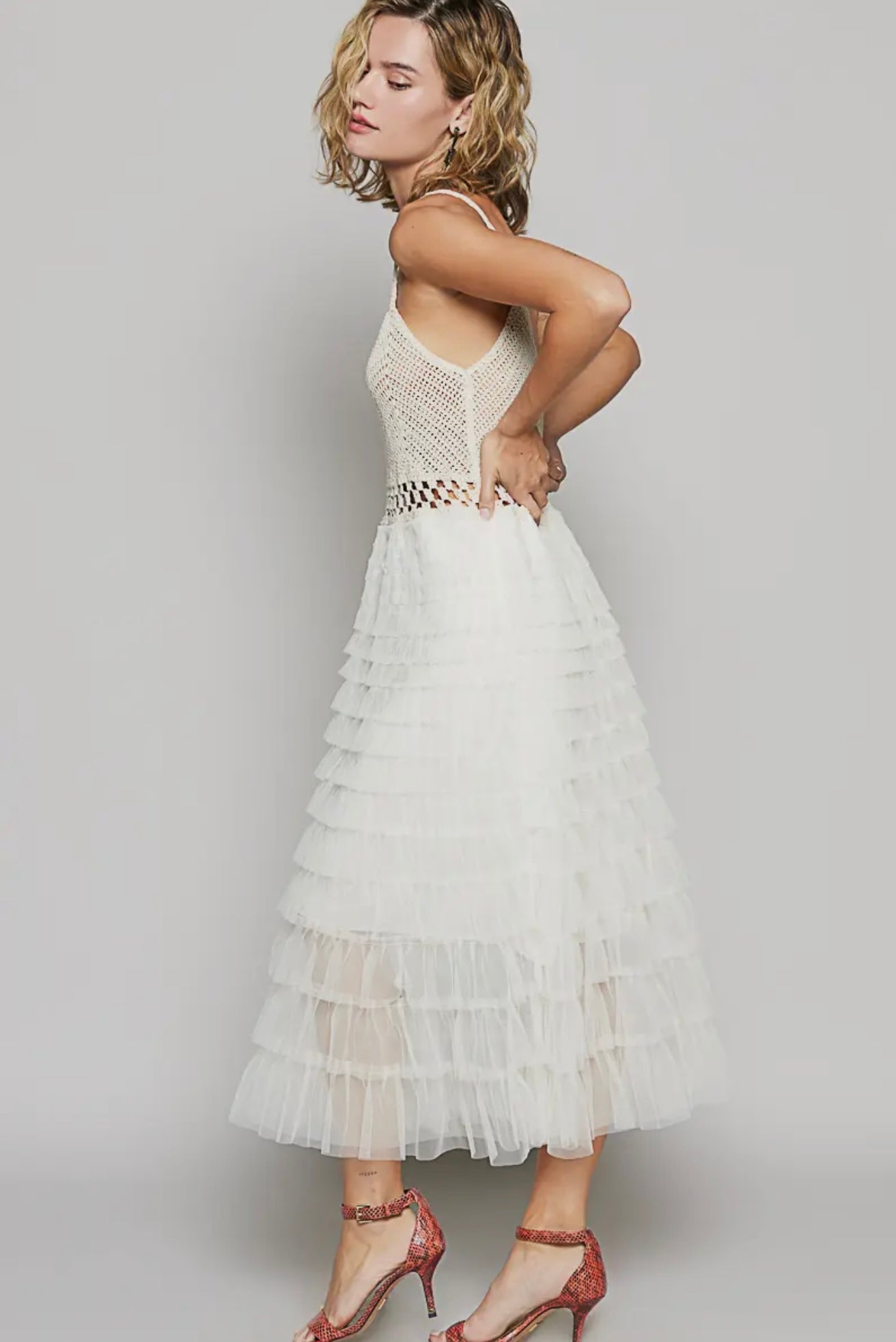 Lace Ruffle Dress