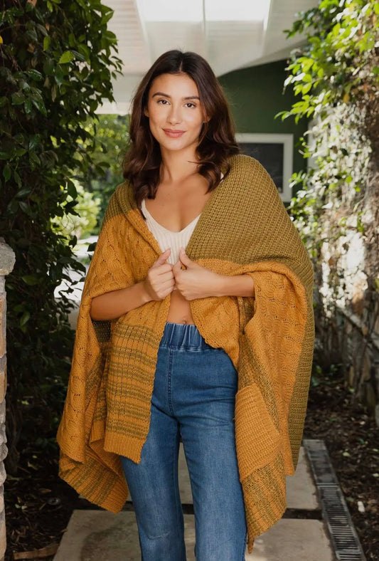 Two Toned Cardigan Wrap