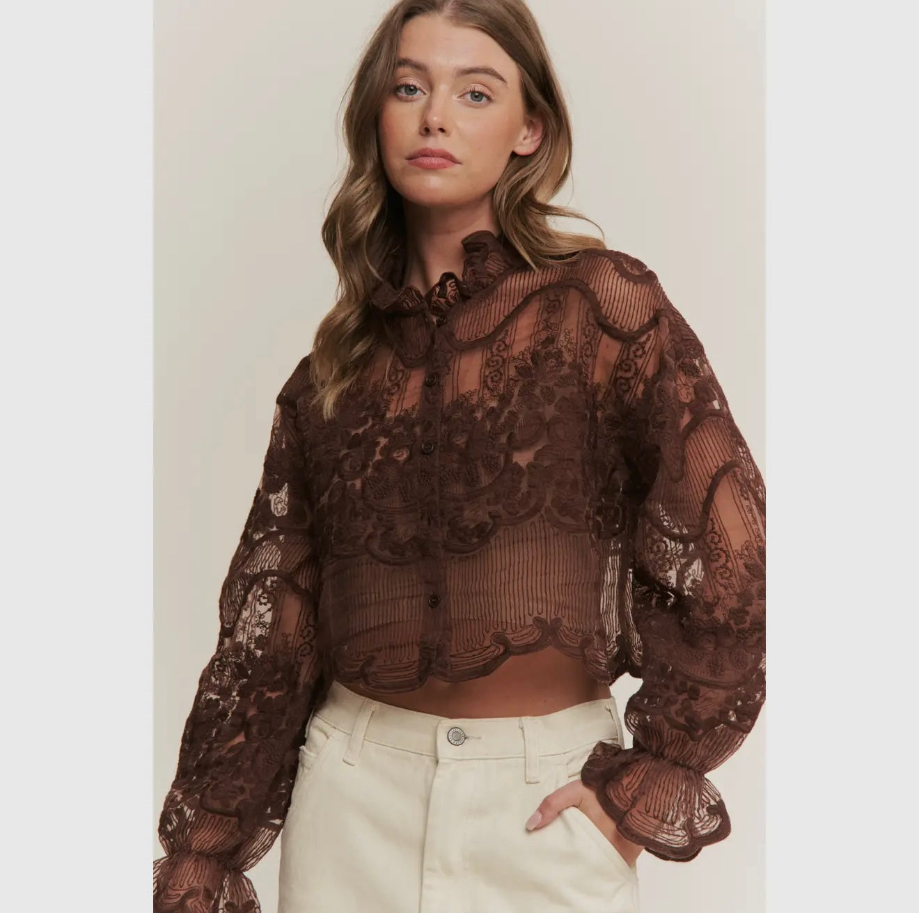 Chic Embroidery Top