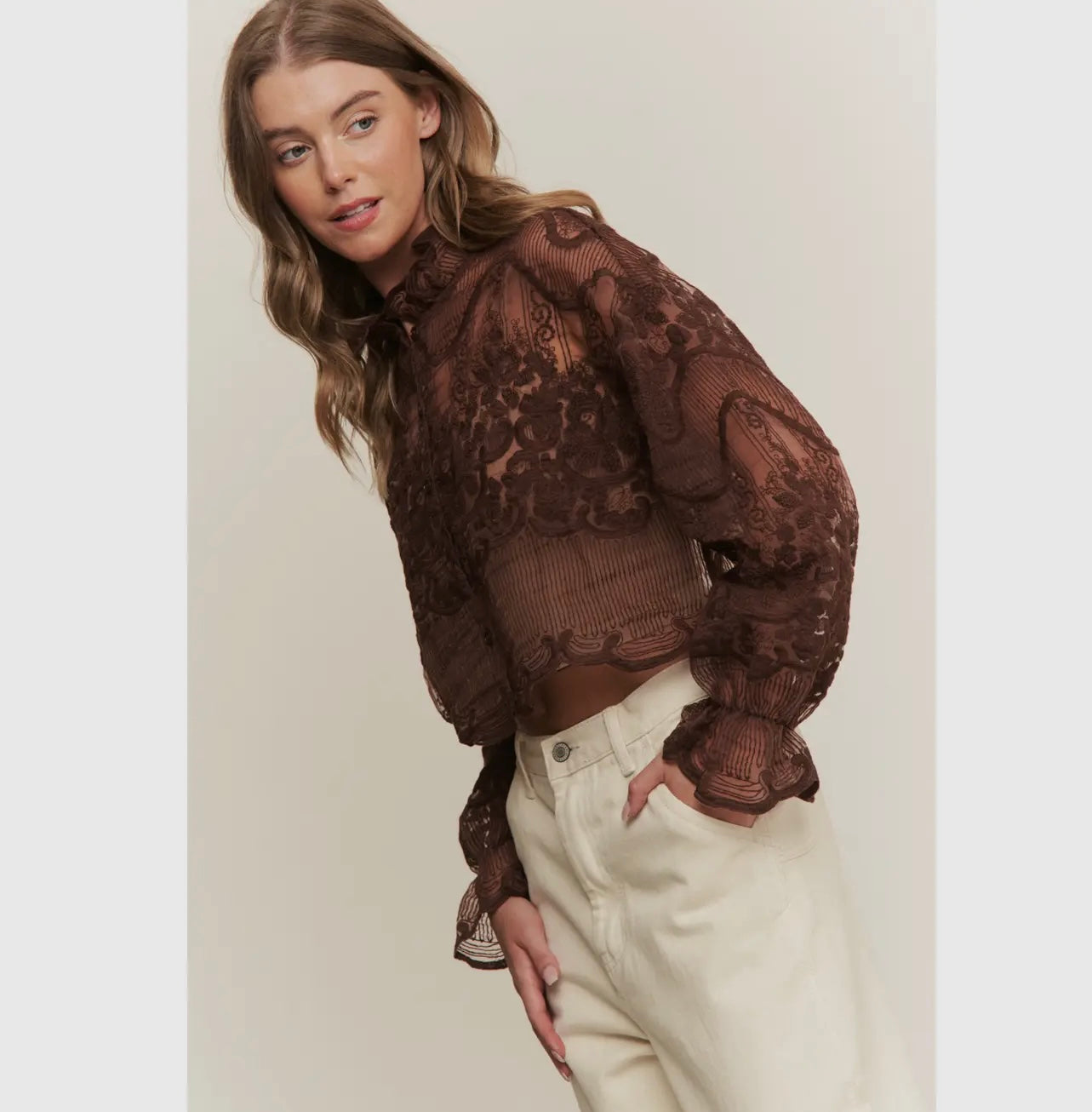 Chic Embroidery Top