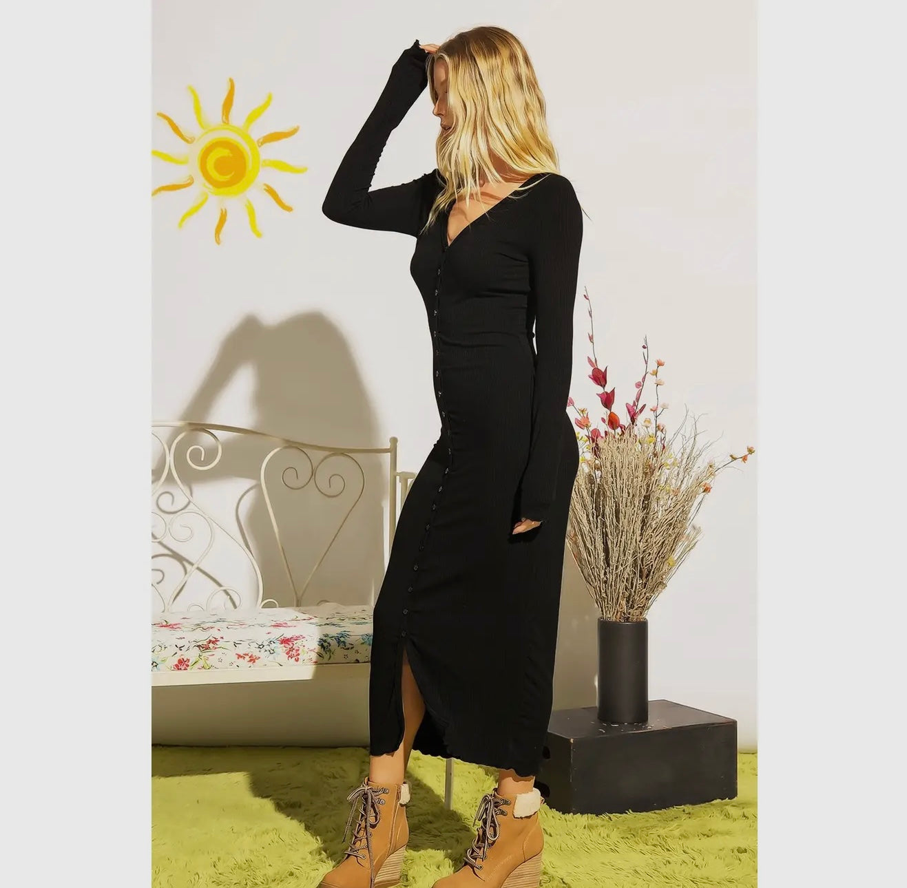 Knit Button Down Duster/Dress
