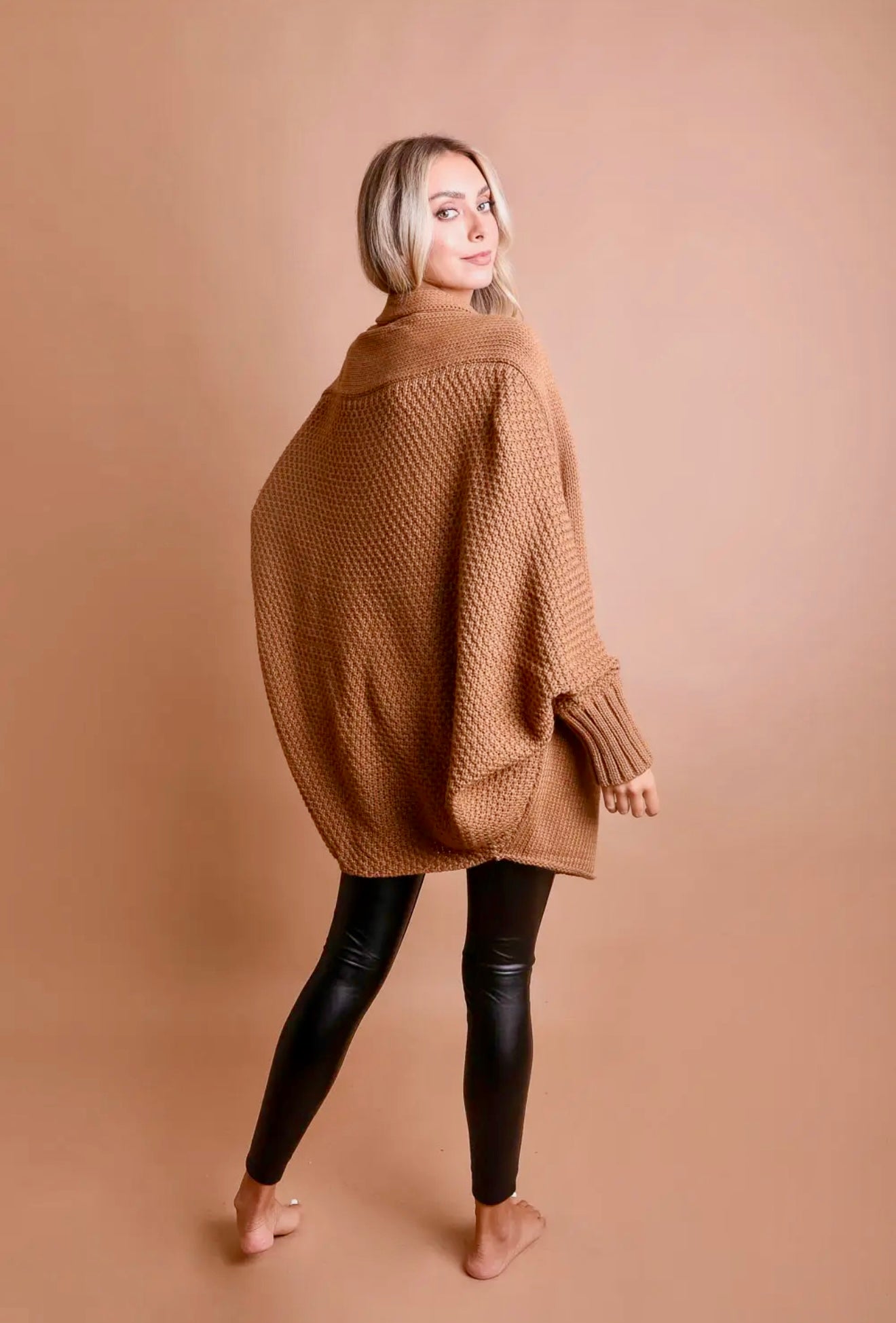 Bat Sleeve Knit Cardigan - 2 Colors