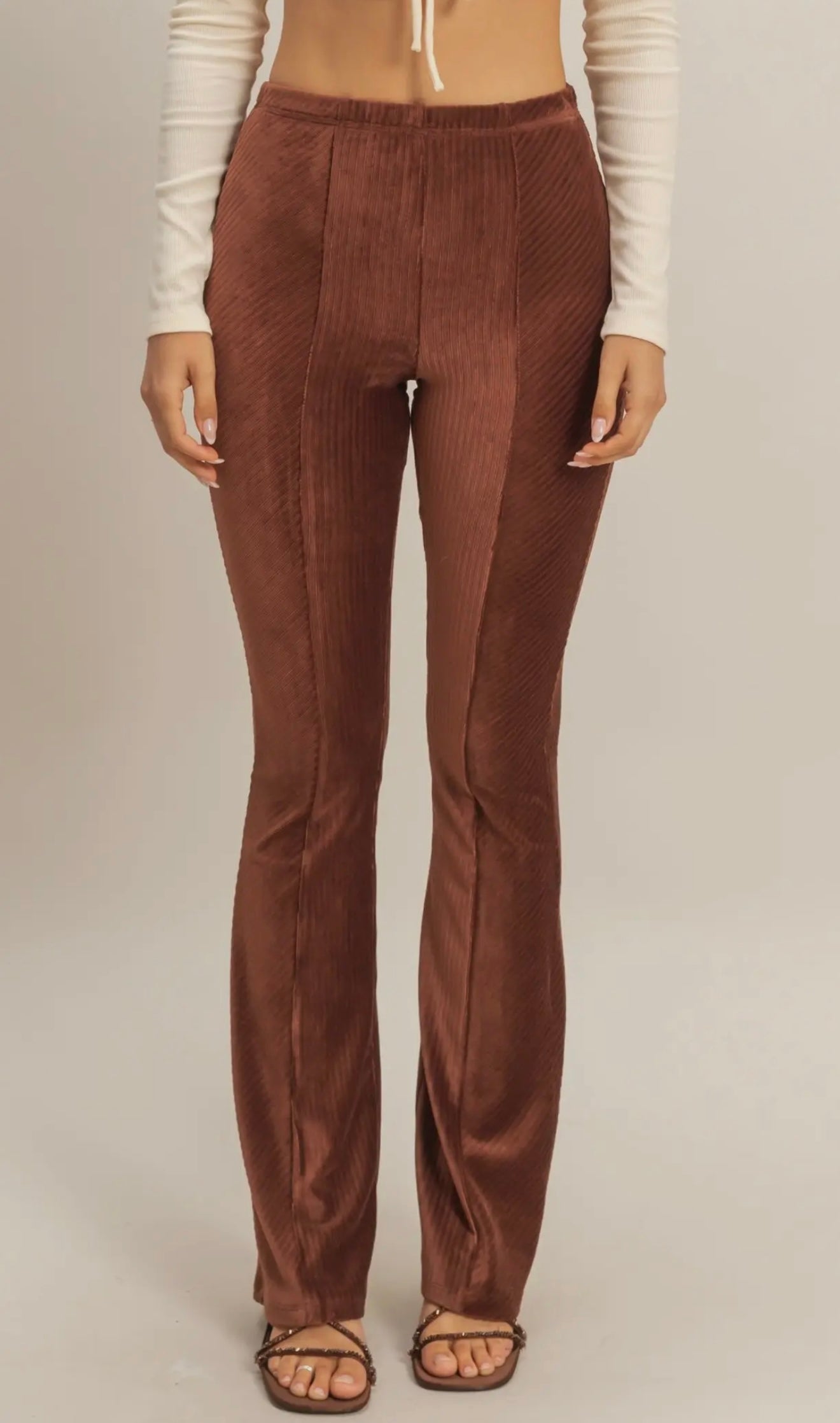 Striped Velour Pants