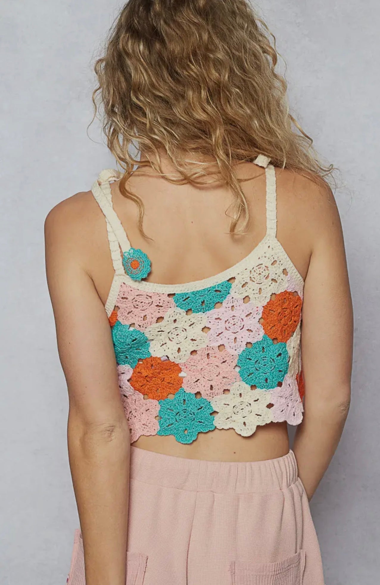 Round Neck Crochet Tank