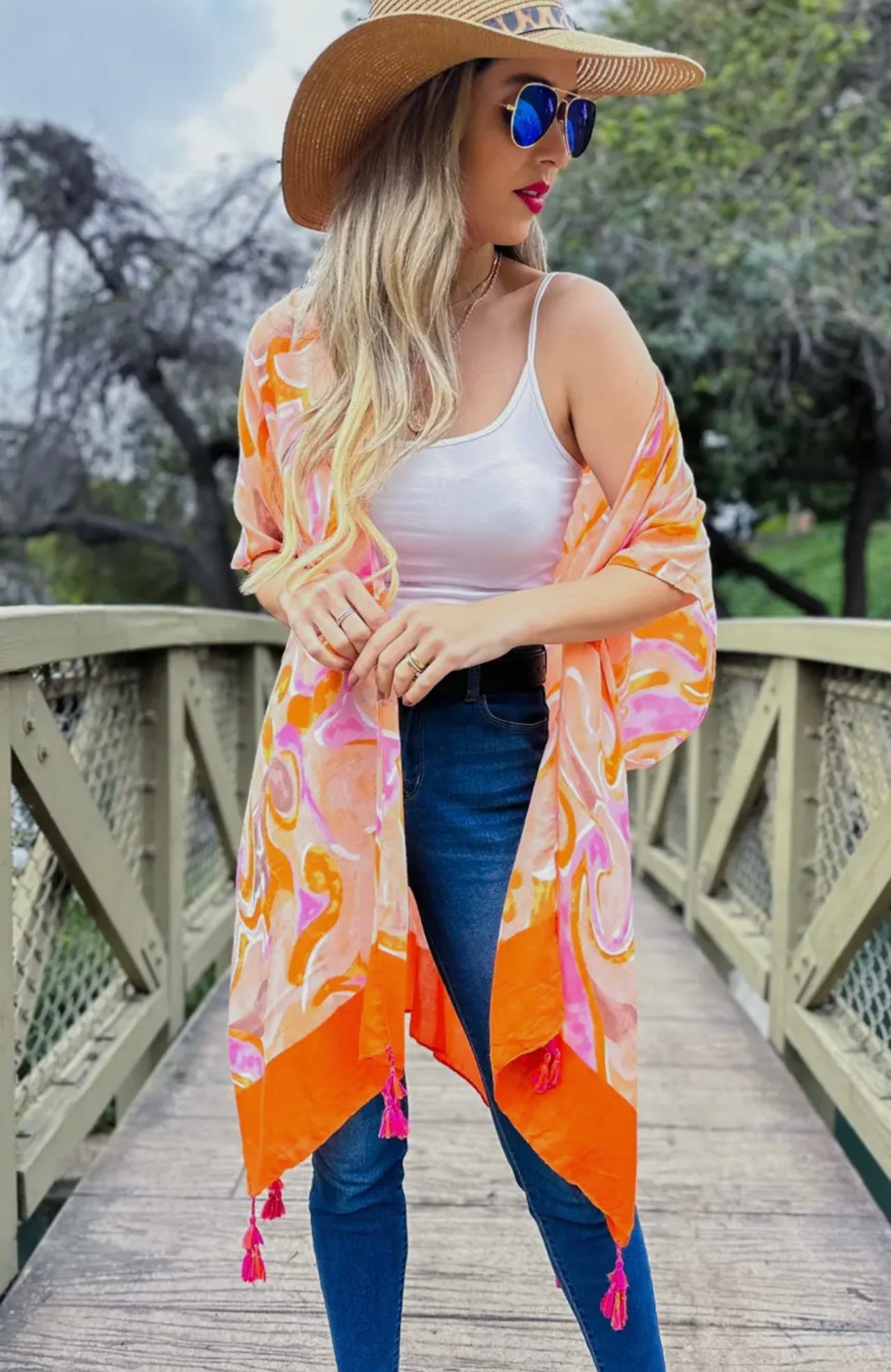 Printed Kimono