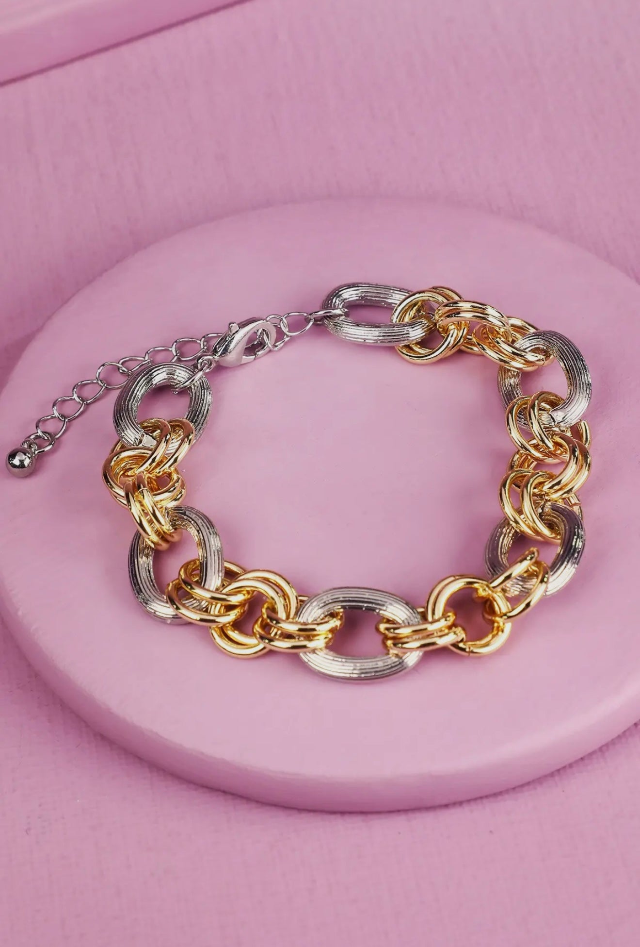 Stripe Churro Link Bracelet