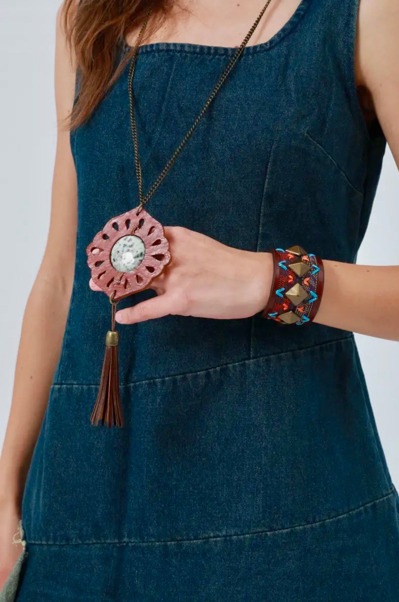 Leather Pendant  Necklaces- 2 options