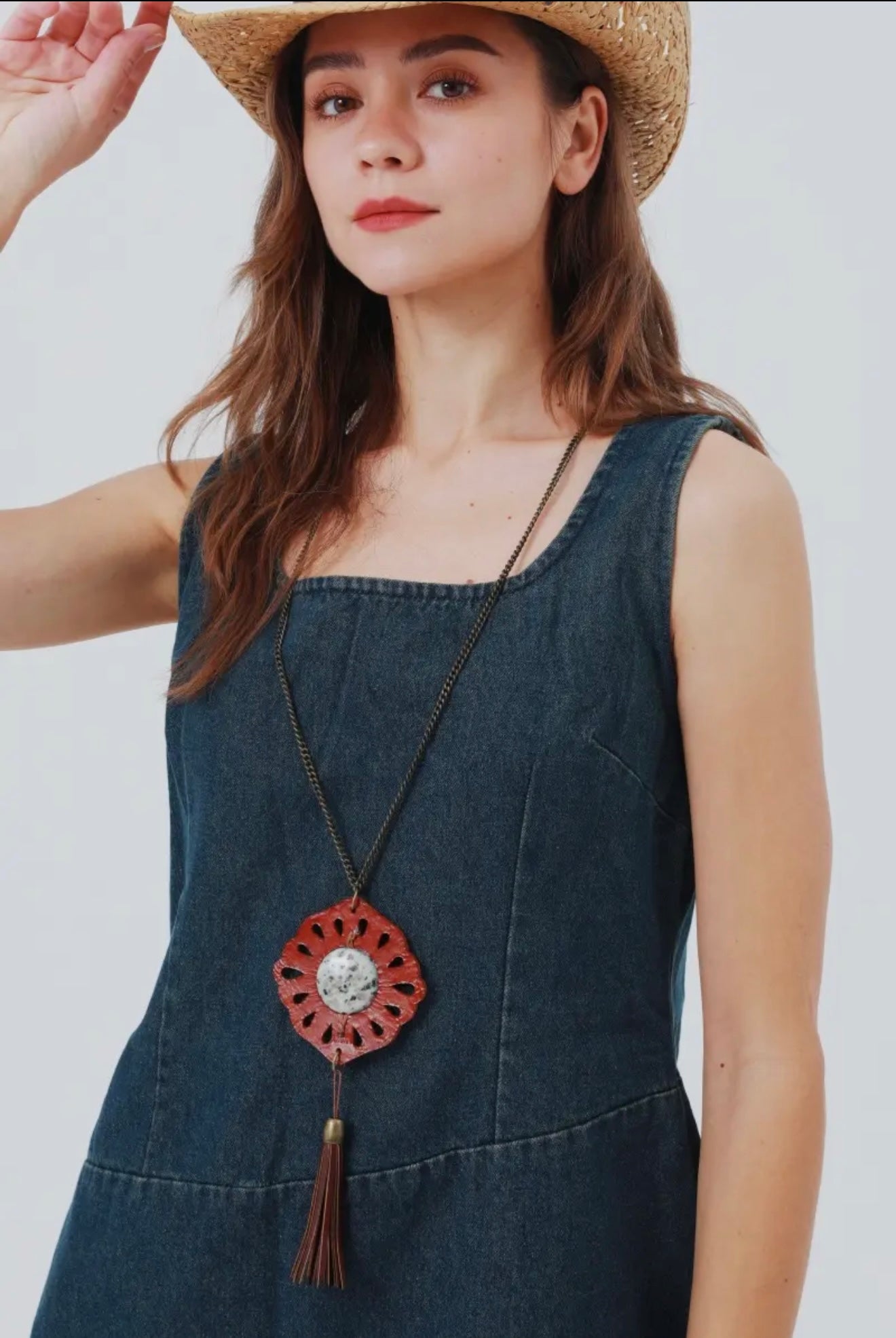 Leather Pendant  Necklaces- 2 options