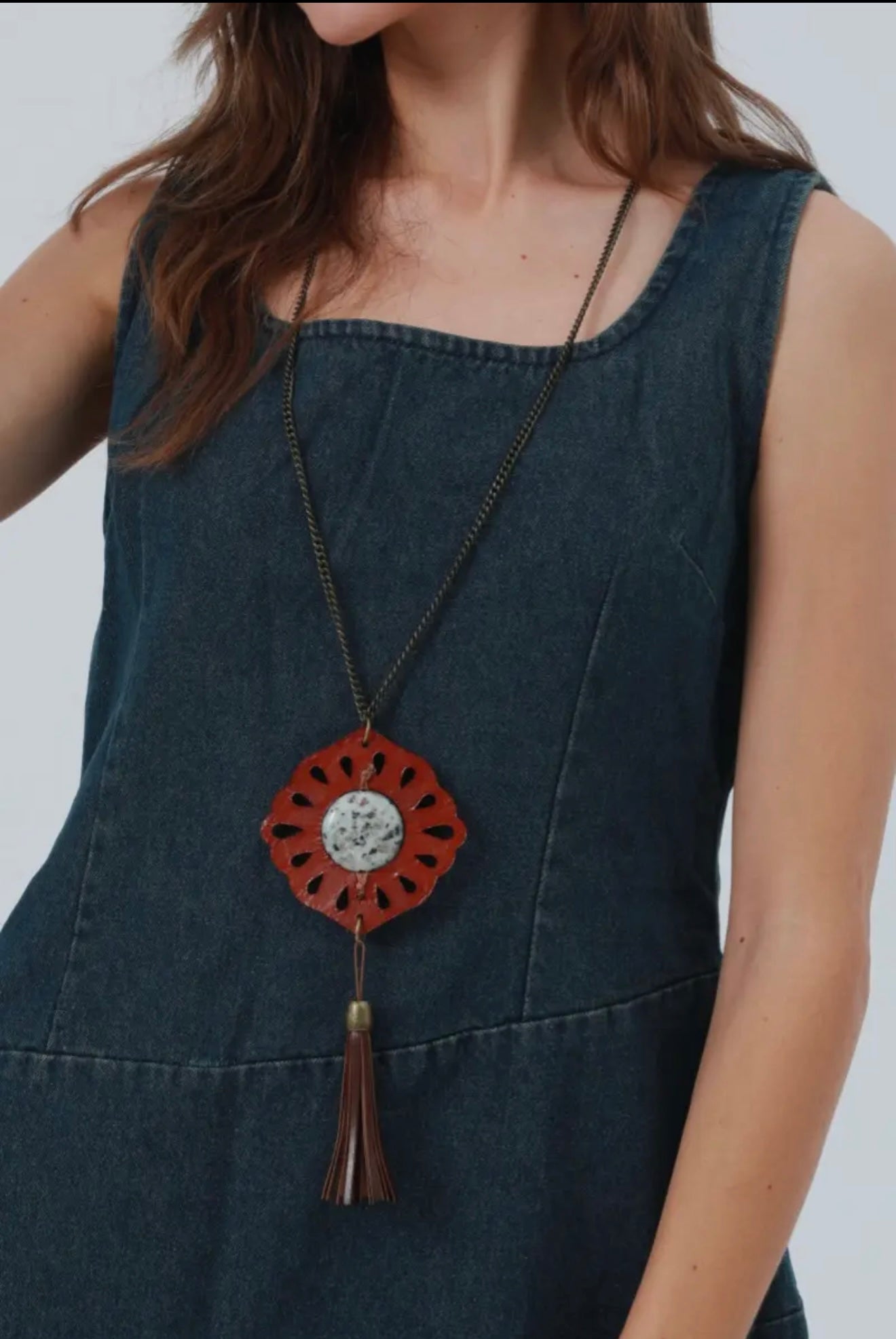 Leather Pendant  Necklaces- 2 options