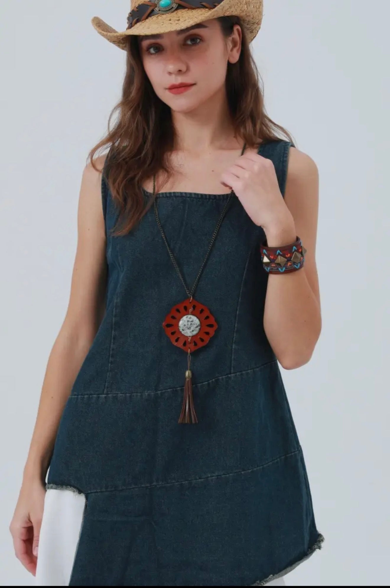 Leather Pendant  Necklaces- 2 options