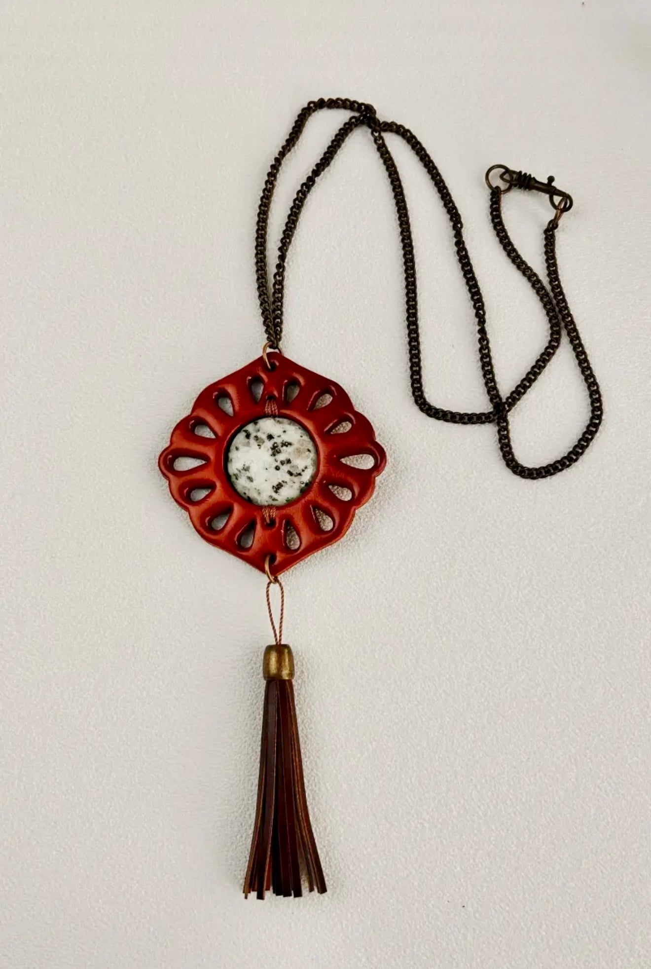 Leather Pendant  Necklaces- 2 options