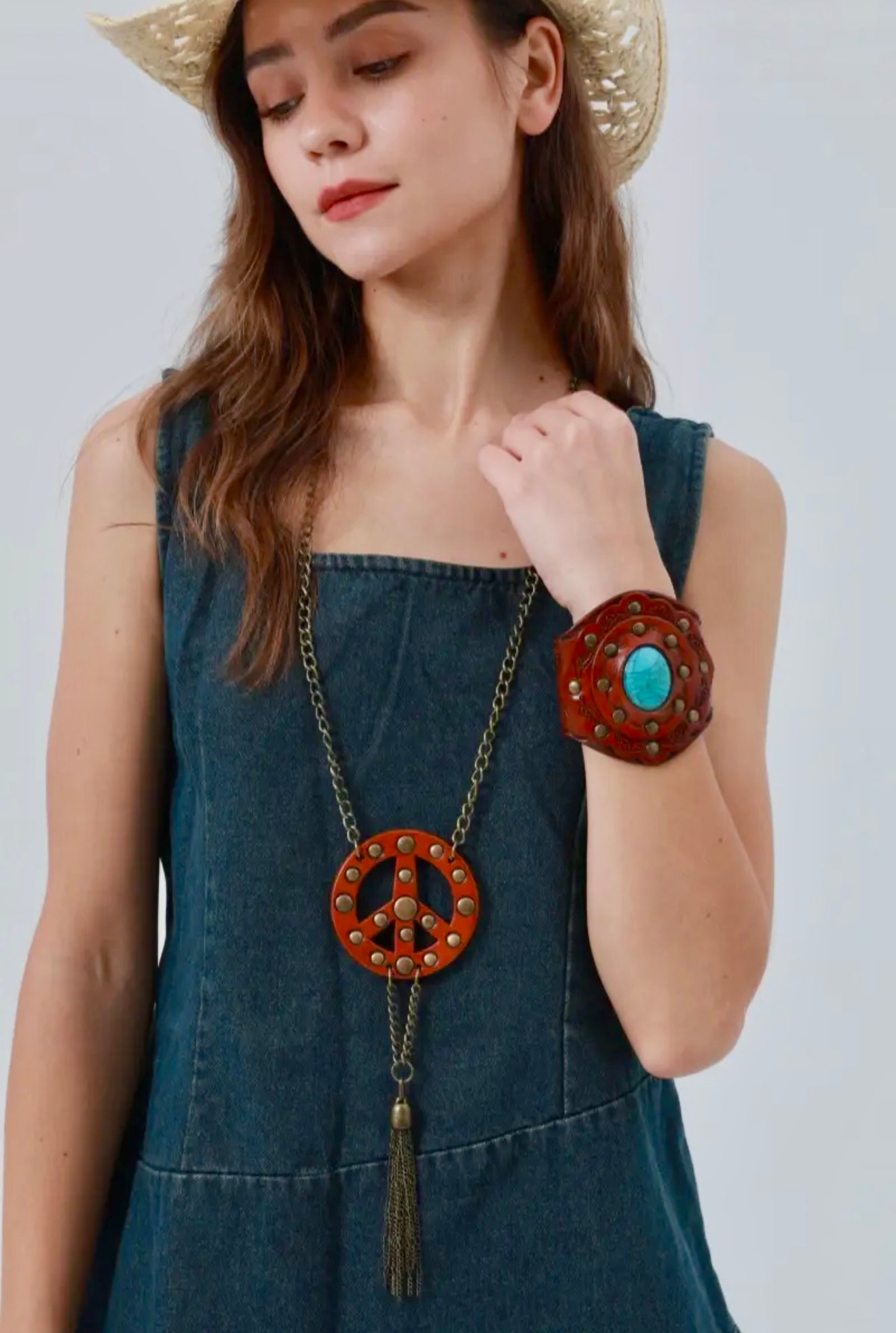 Leather Pendant  Necklaces- 2 options