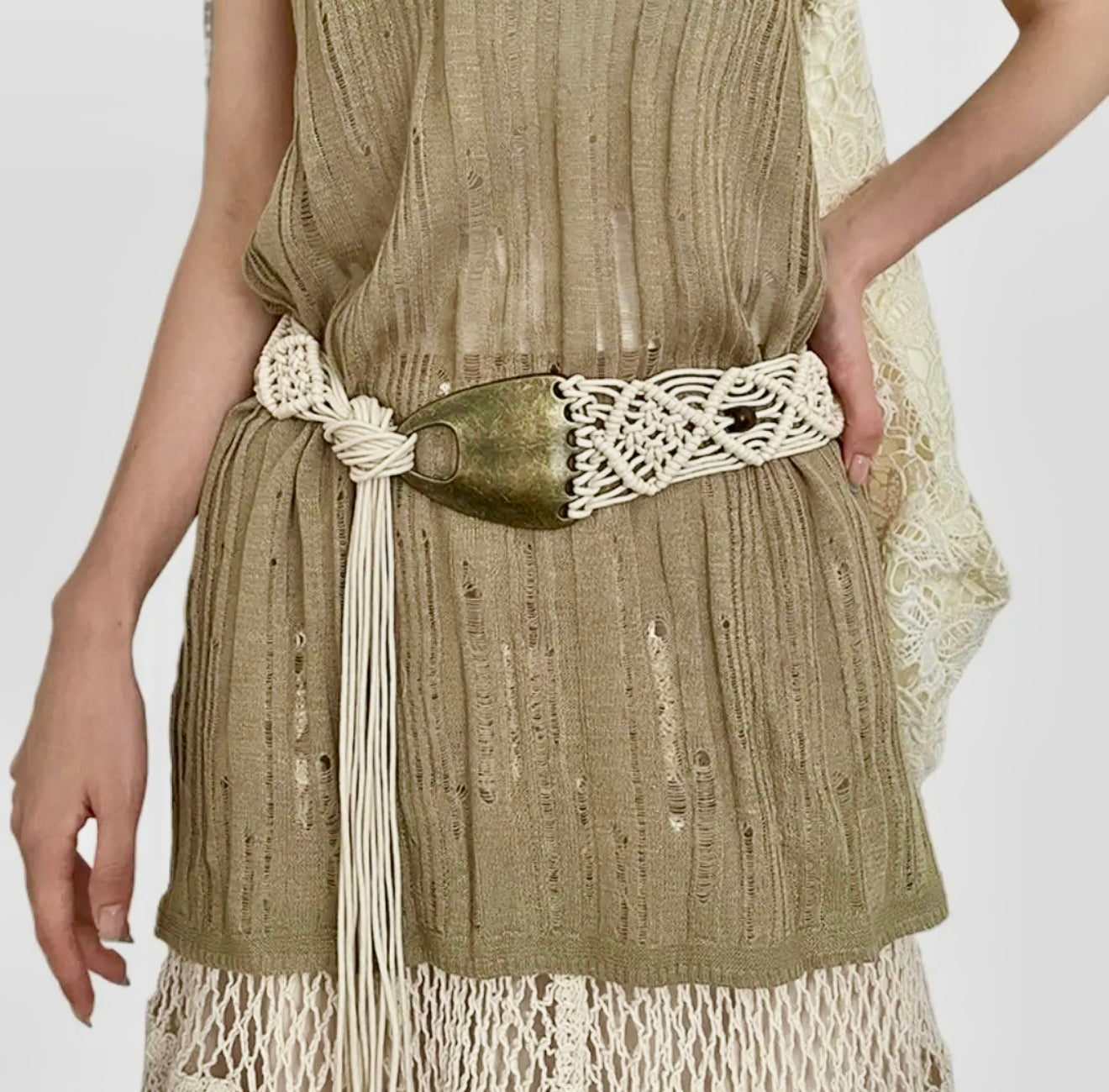Boho Vintage  Woven Belt