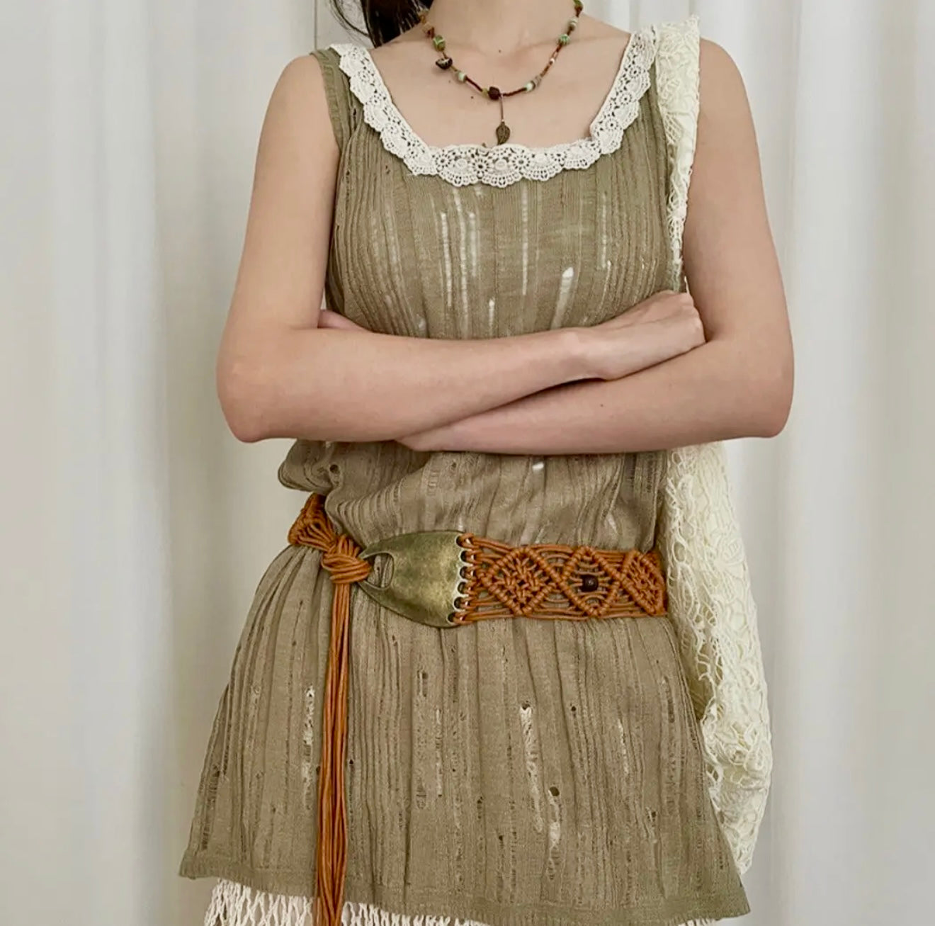 Boho Vintage  Woven Belt