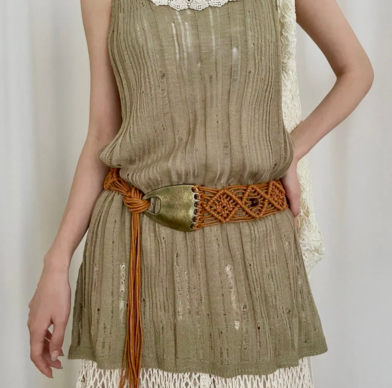 Boho Vintage  Woven Belt