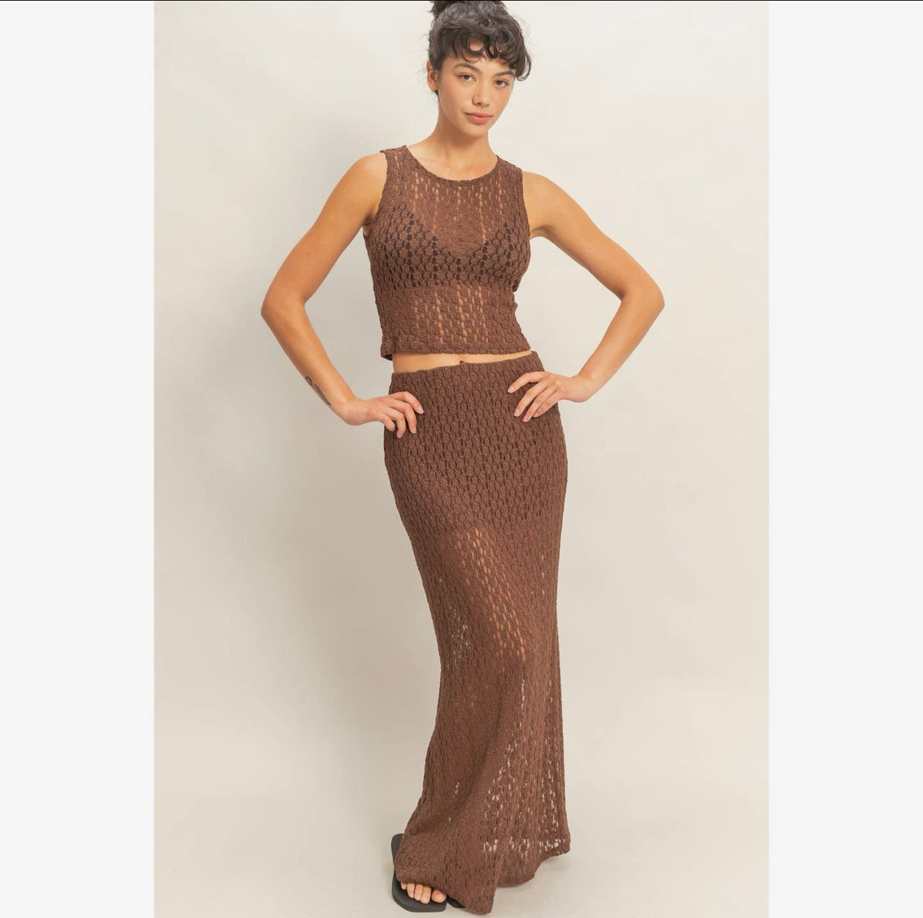 Lace Maxi Set