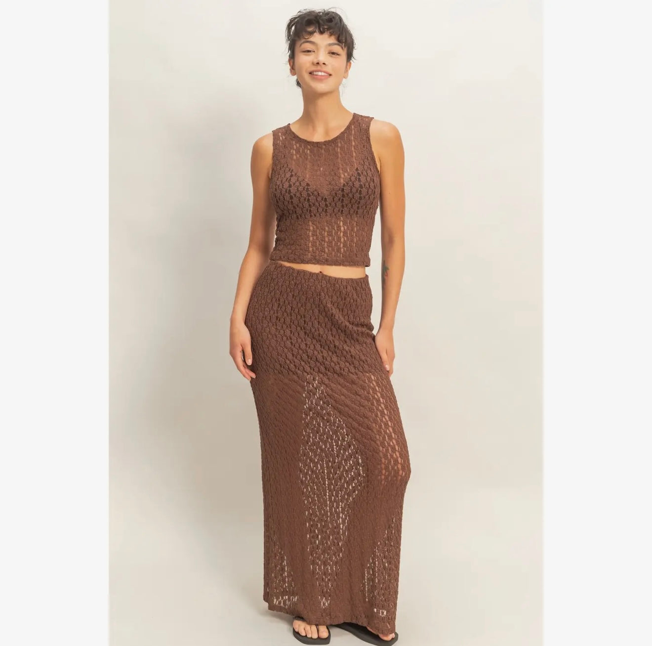 Lace Maxi Set