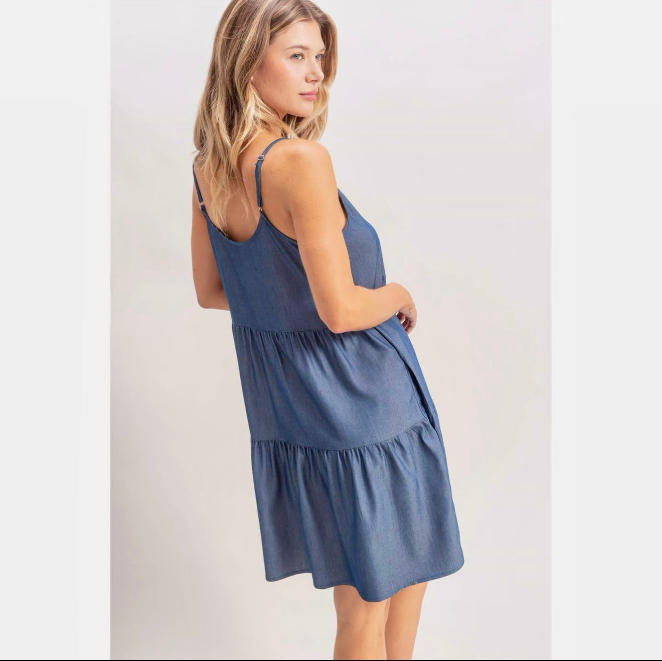 Tiered Spaghetti Strap Dress