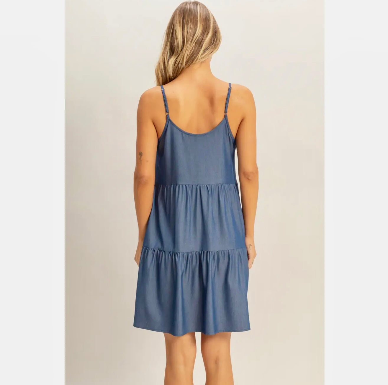 Tiered Spaghetti Strap Dress