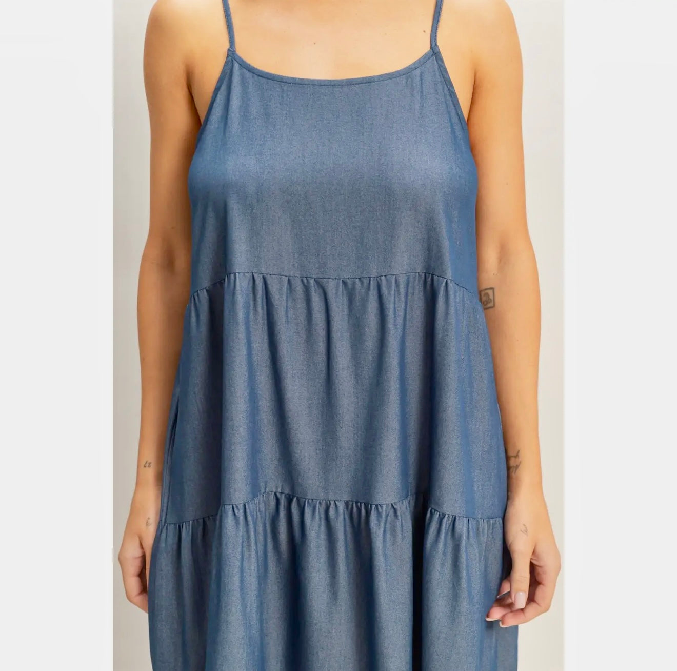 Tiered Spaghetti Strap Dress