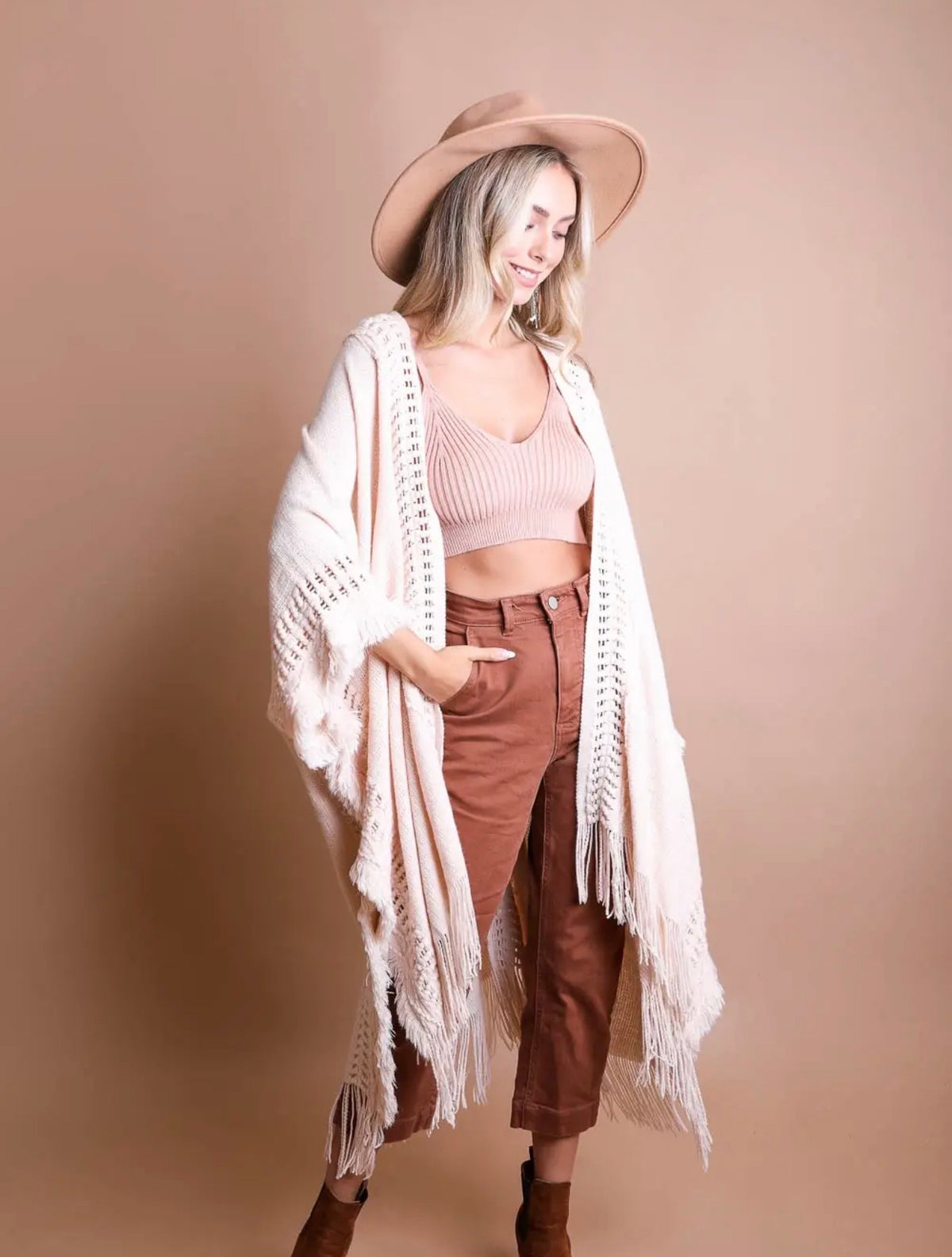 Open Front Bohemian Ruana