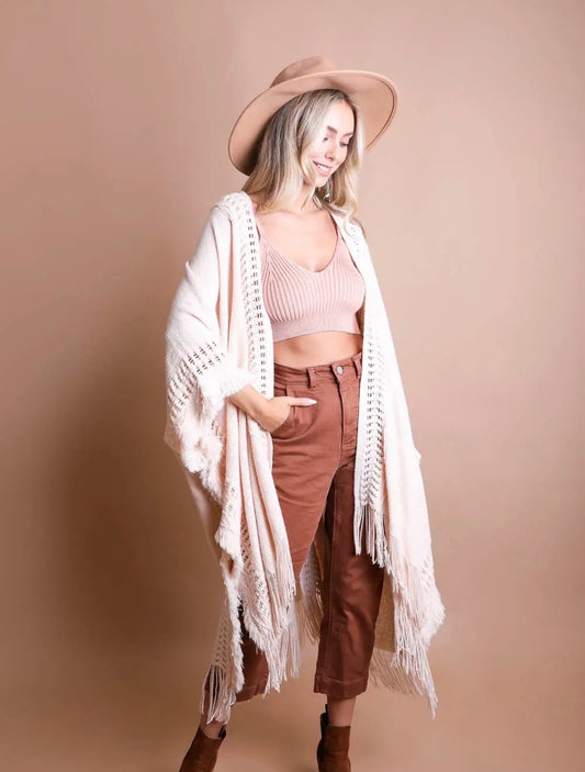 Open Front Bohemian Ruana