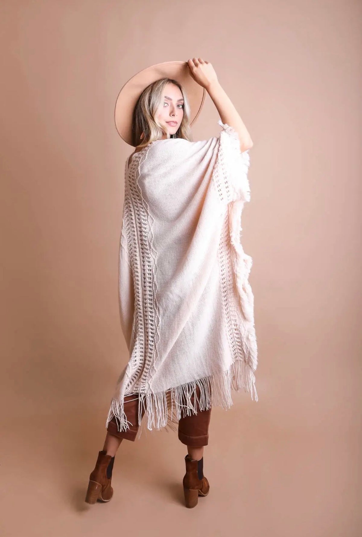 Open Front Bohemian Ruana