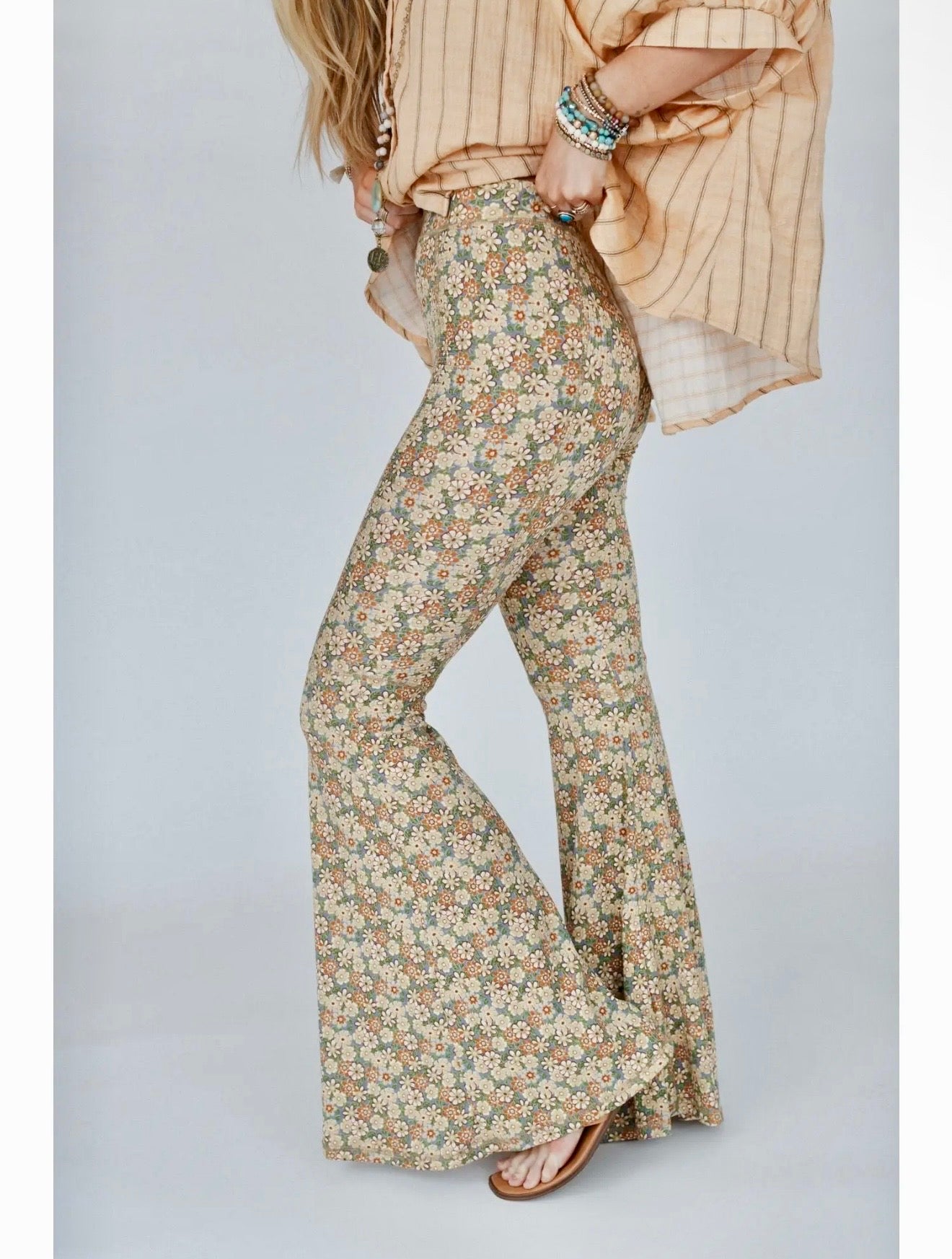 Dream in Flowers Flare Pants
