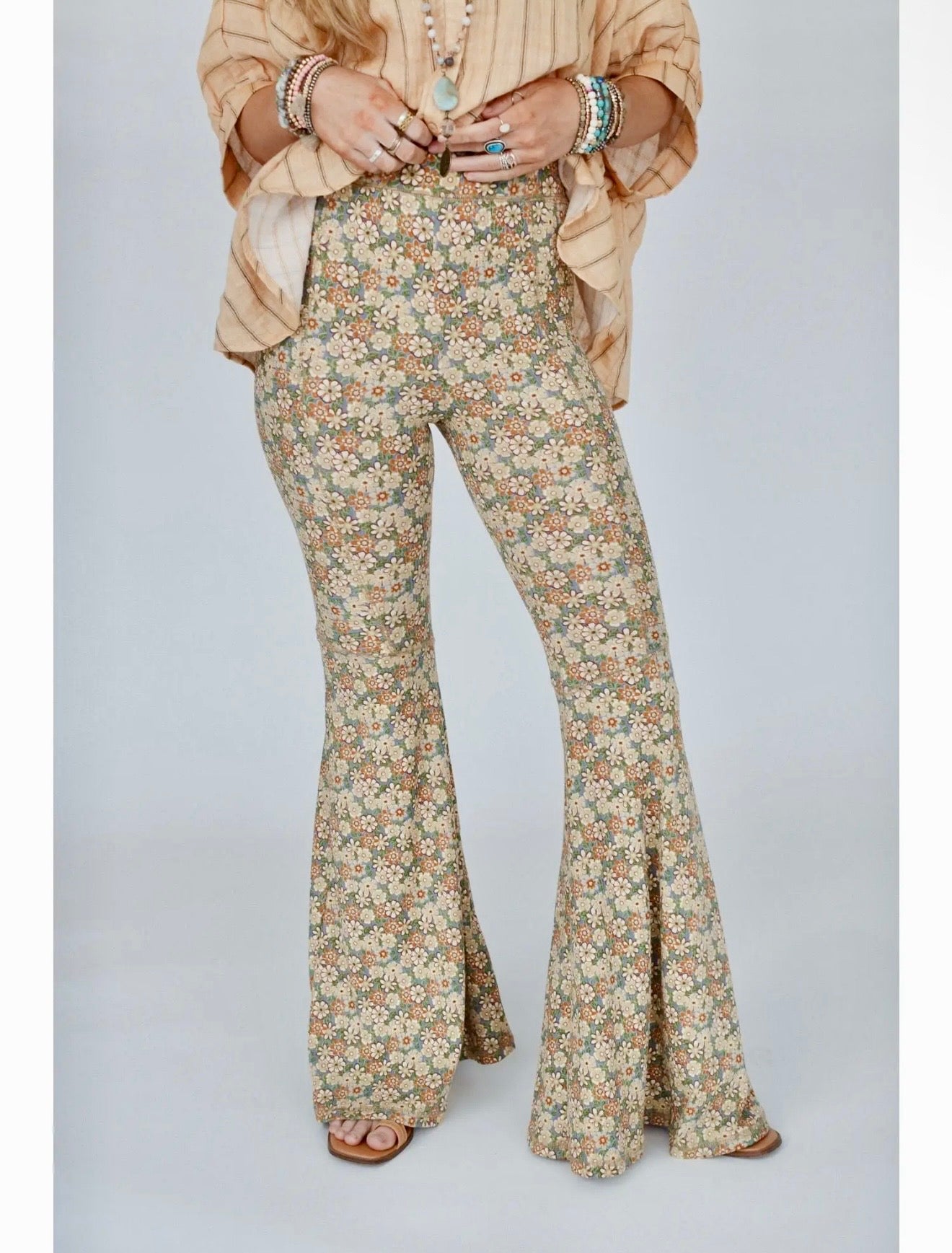Dream in Flowers Flare Pants