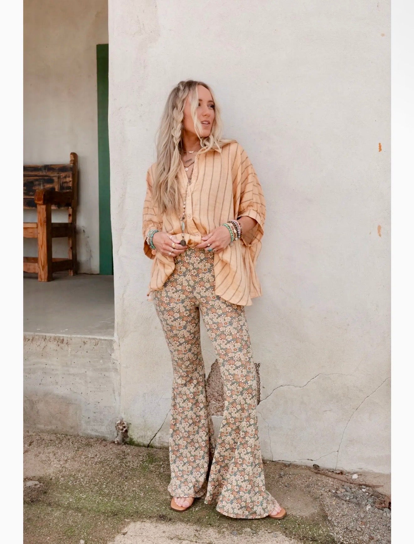 Dream in Flowers Flare Pants