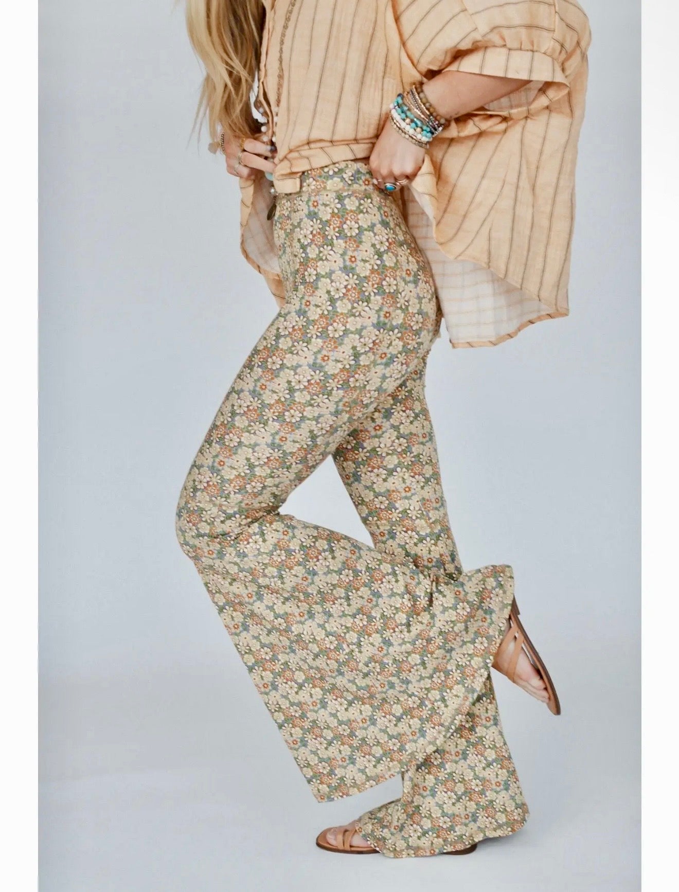 Dream in Flowers Flare Pants