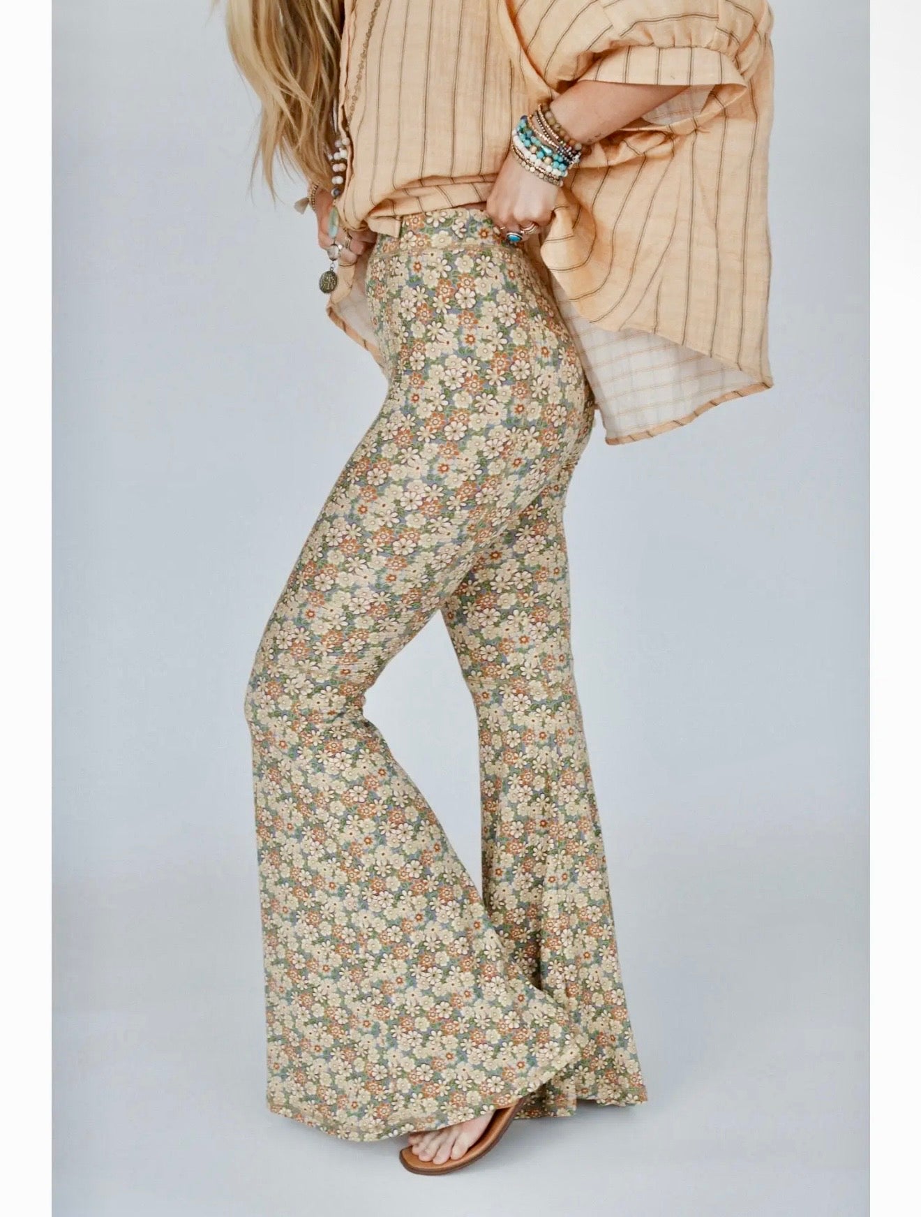 Dream in Flowers Flare Pants