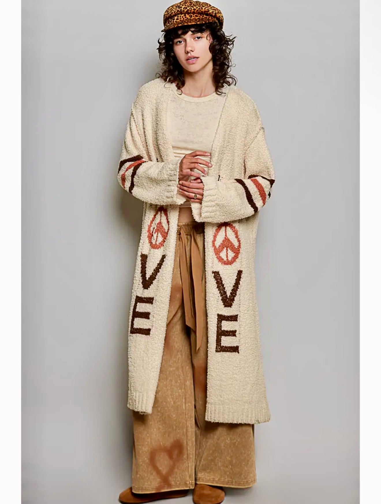 Love Letter Printed Cardigan