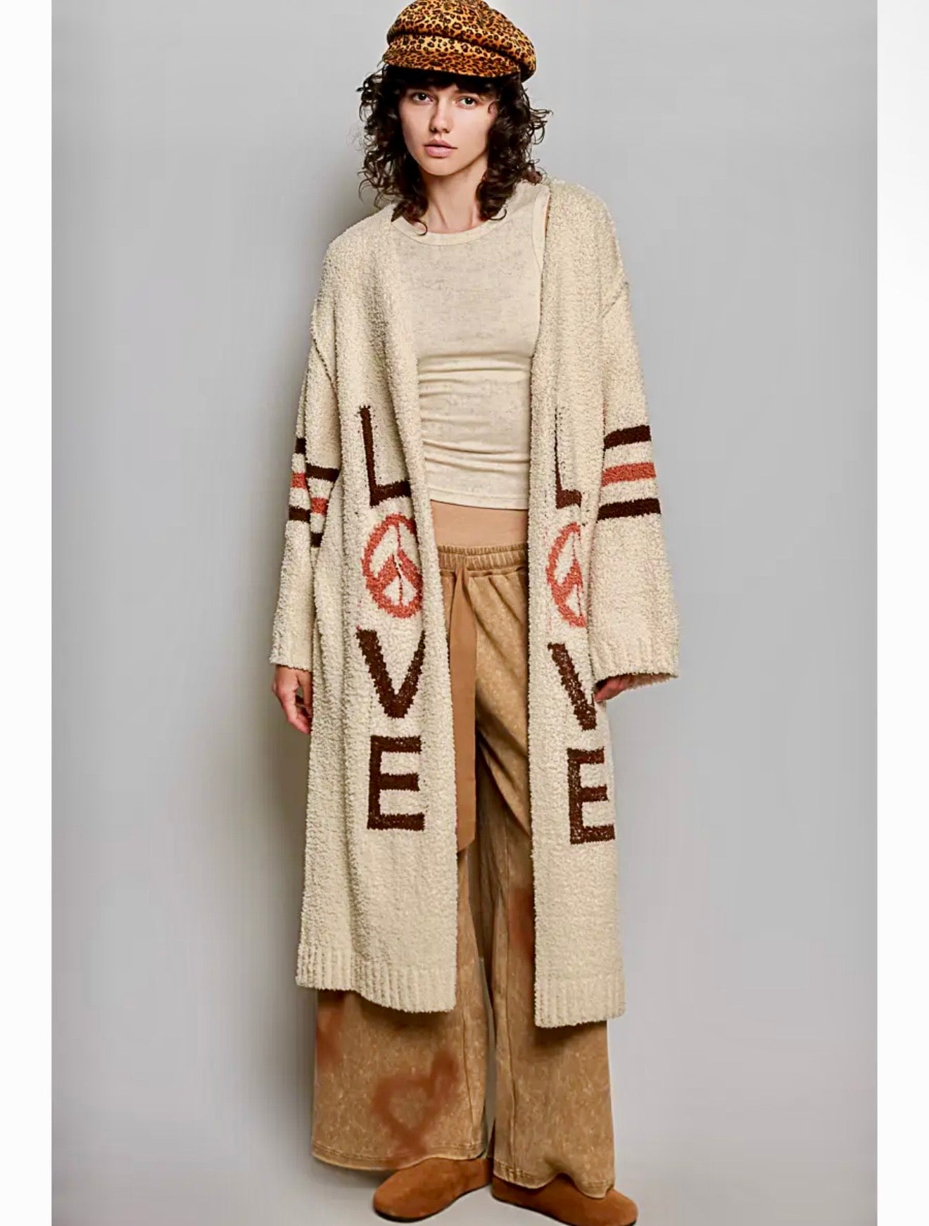 Love Letter Printed Cardigan