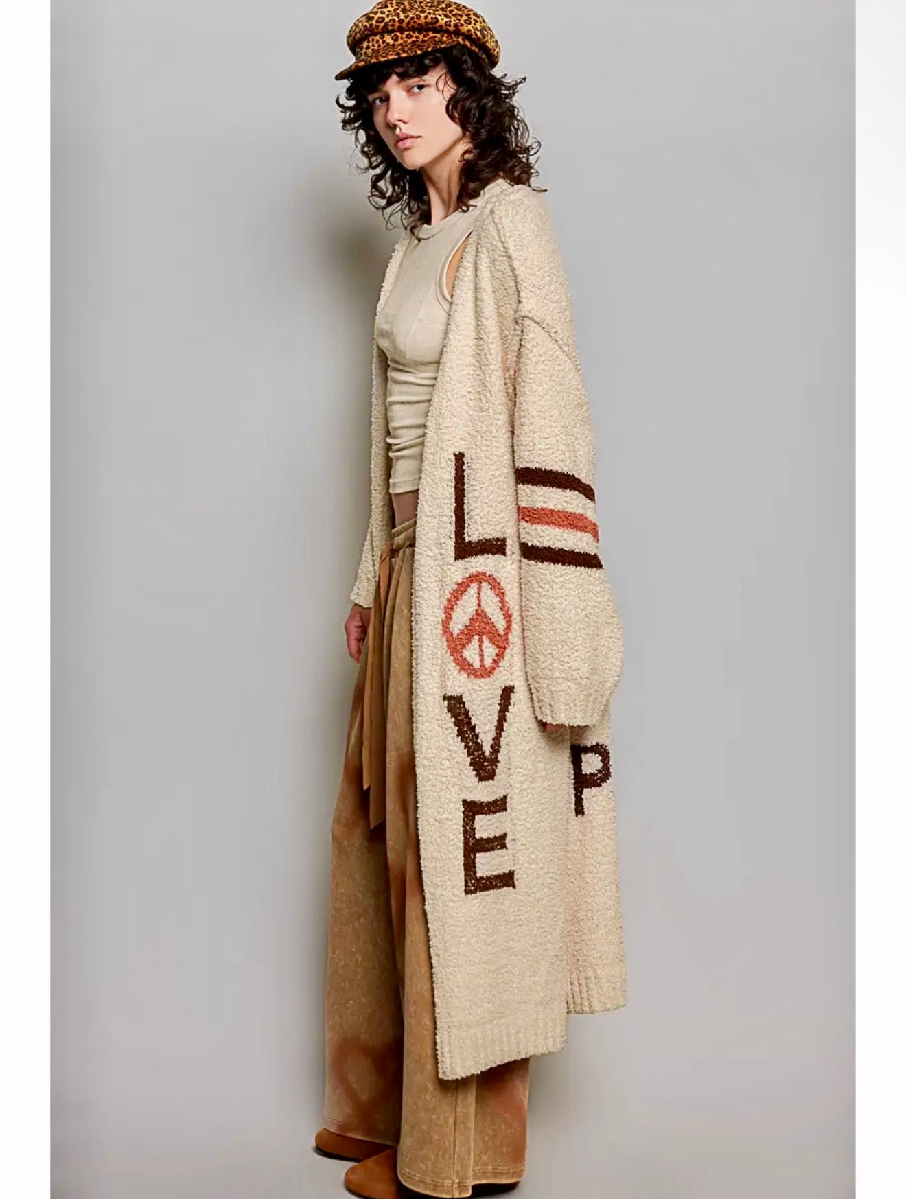 Love Letter Printed Cardigan