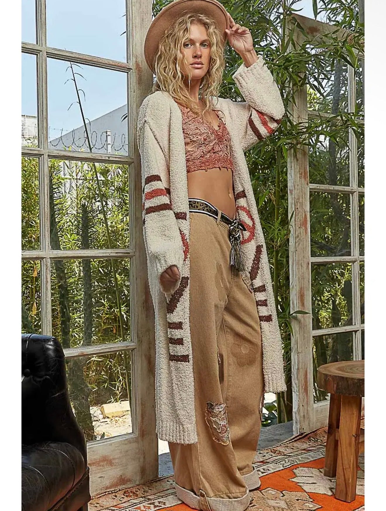 Love Letter Printed Cardigan